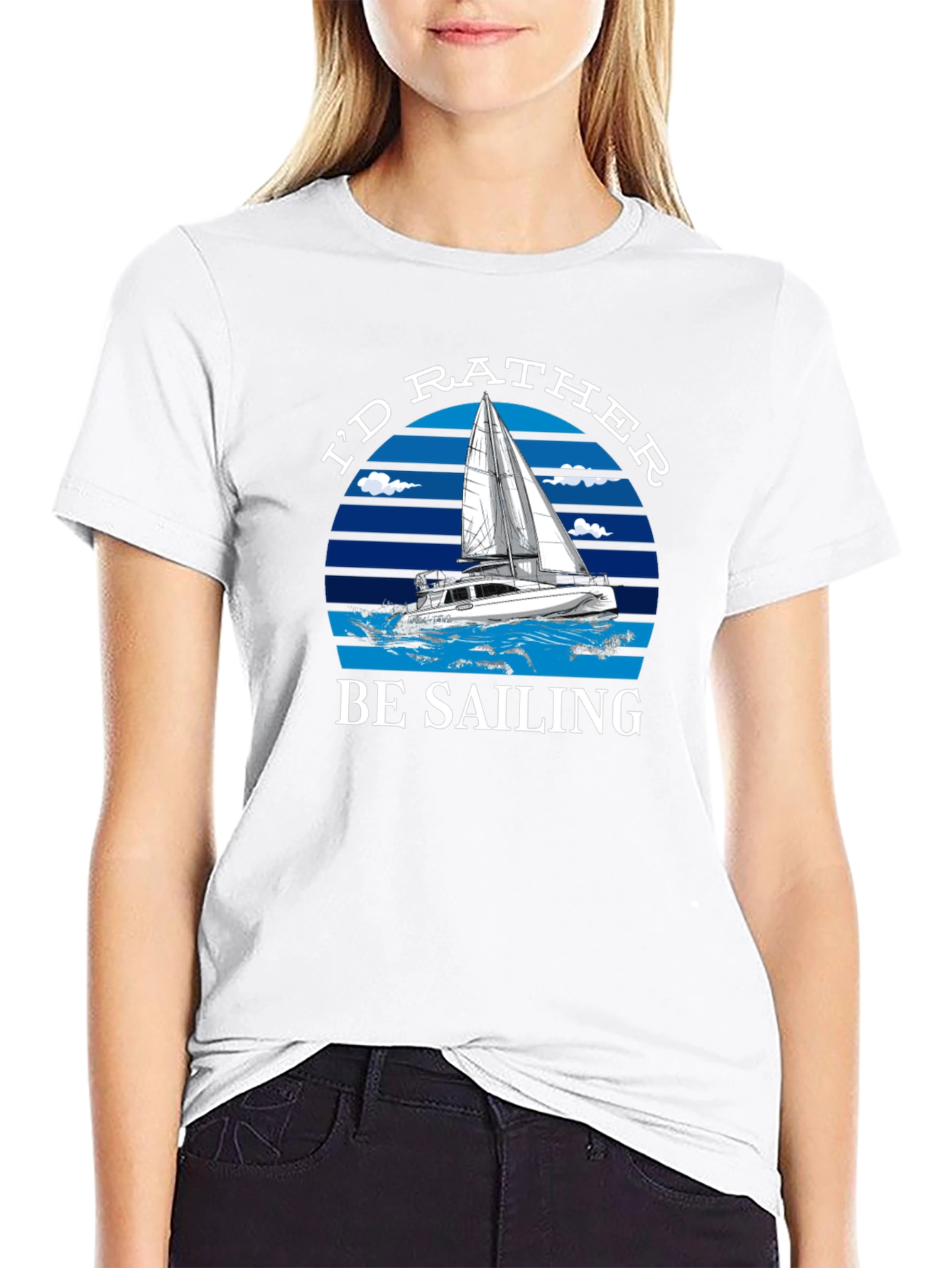 Id Rather Be Sailing Graphic T-Shirt