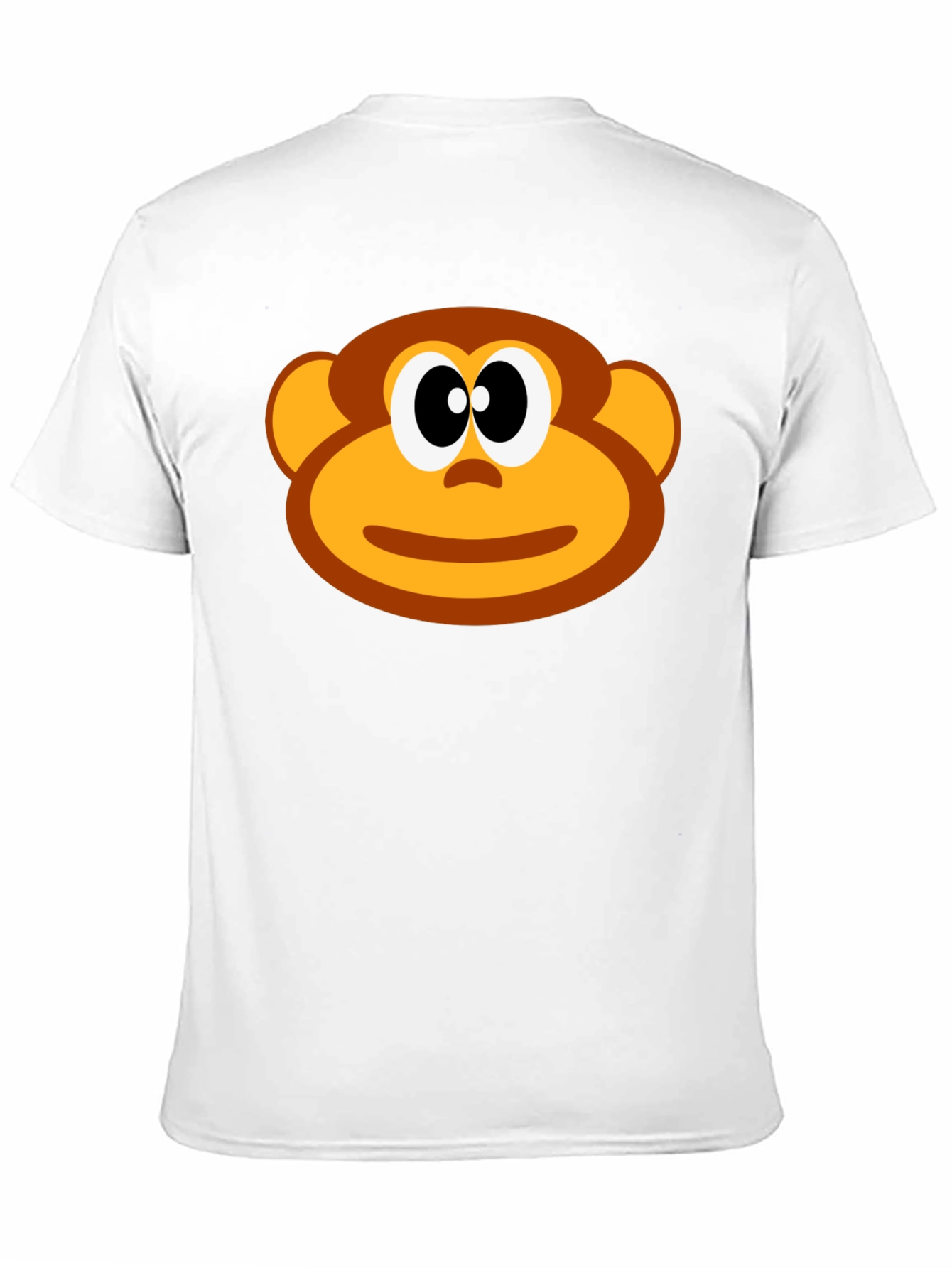 Funny Monkey Face Graphic T-Shirt - Black Cotton Tee