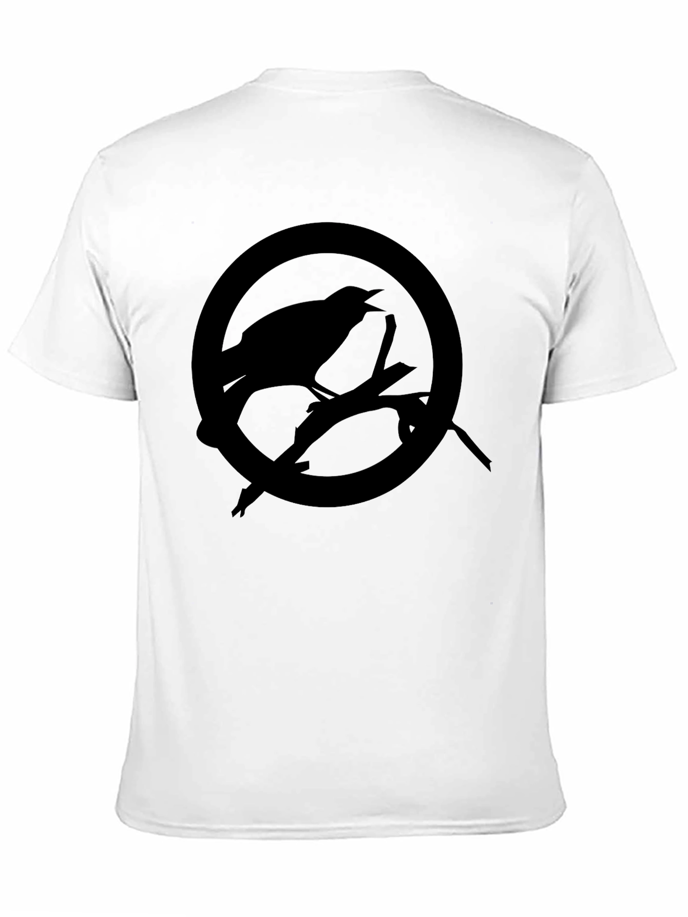 Raven Circle Graphic Tee - Mens Black T-Shirt