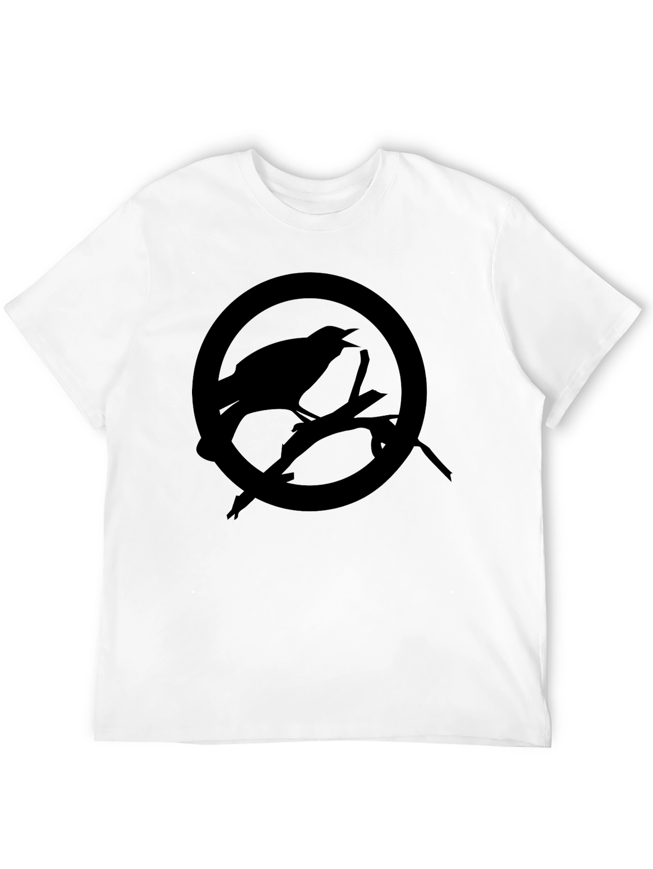 Raven Circle Graphic Tee - Mens Black T-Shirt