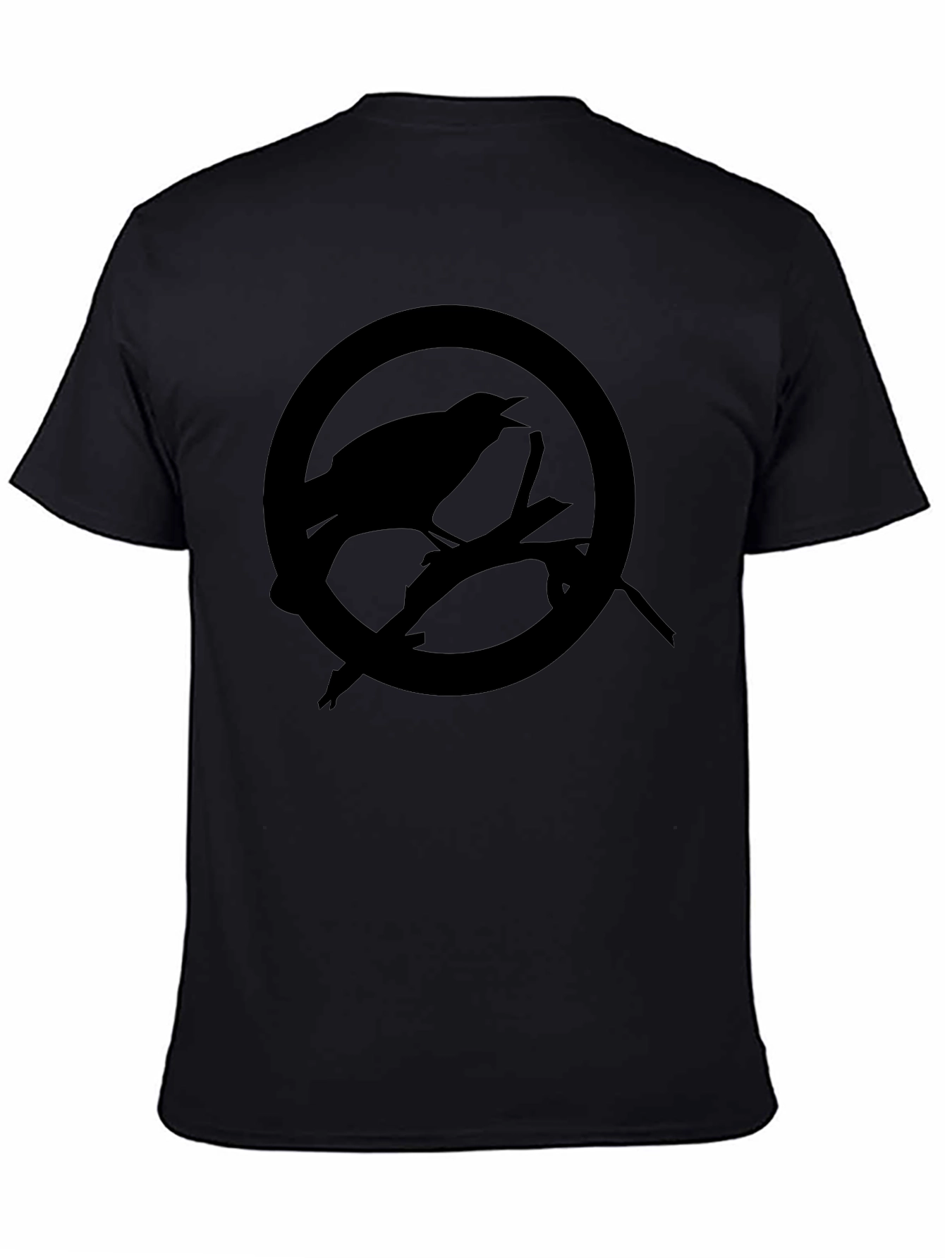Raven Circle Graphic Tee - Mens Black T-Shirt