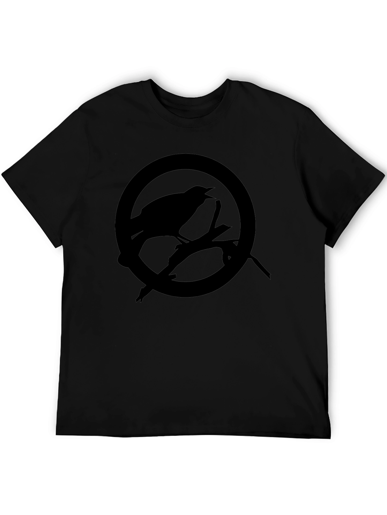 Raven Circle Graphic Tee - Mens Black T-Shirt
