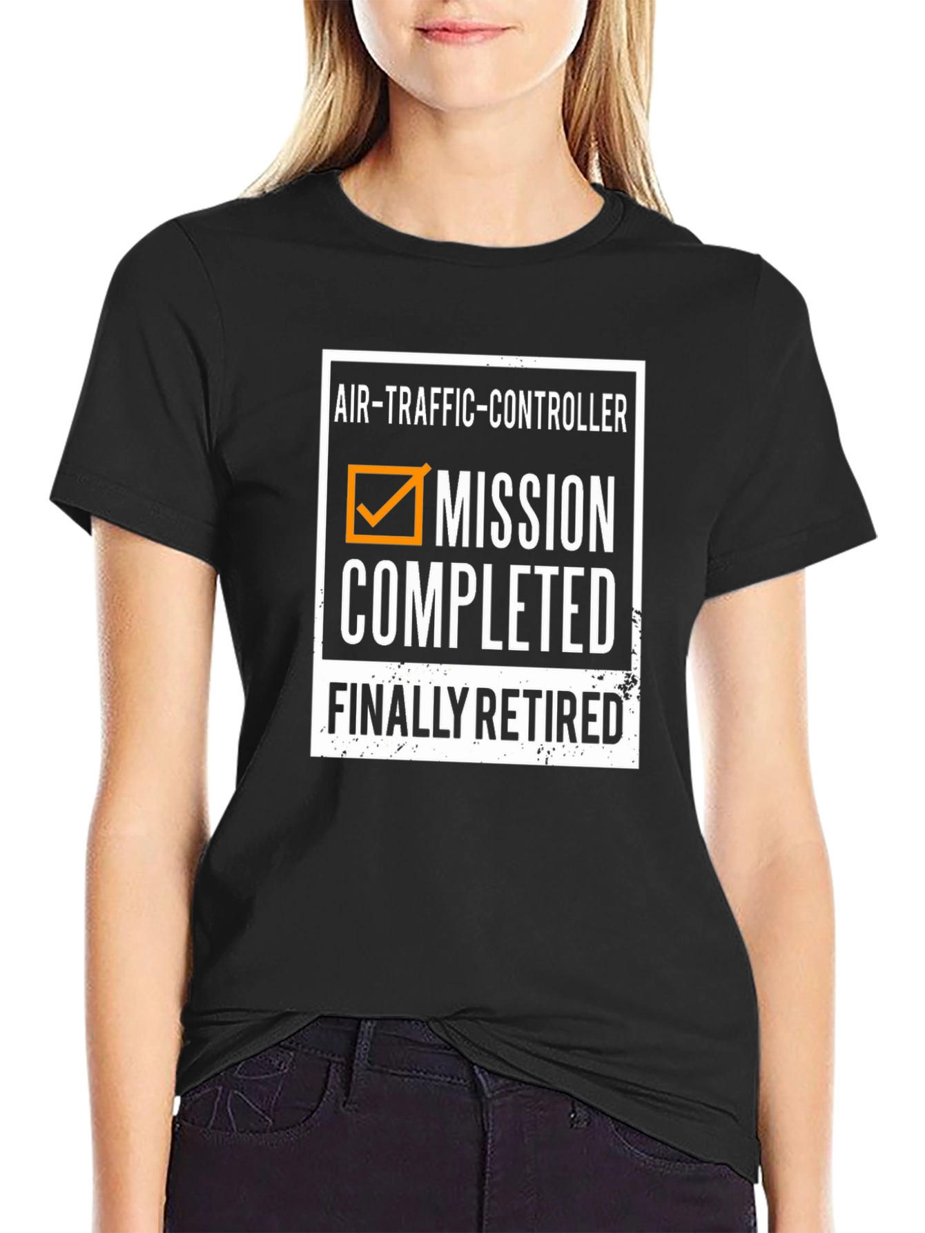Air Traffic Controller Retired T-Shirt Mission Completed