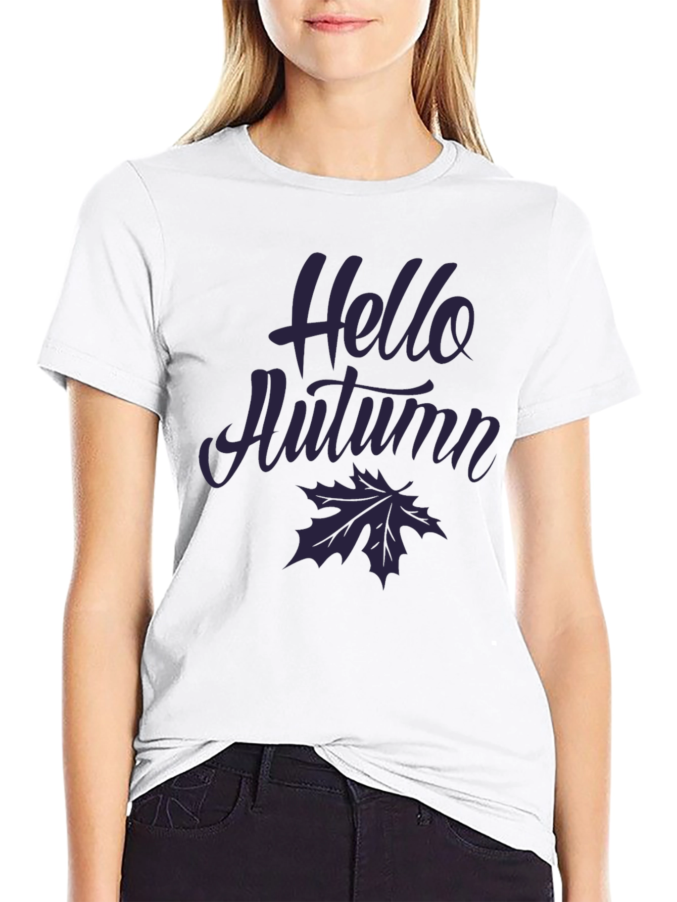 Hello Autumn T-Shirt - Fall Season Graphic Tee