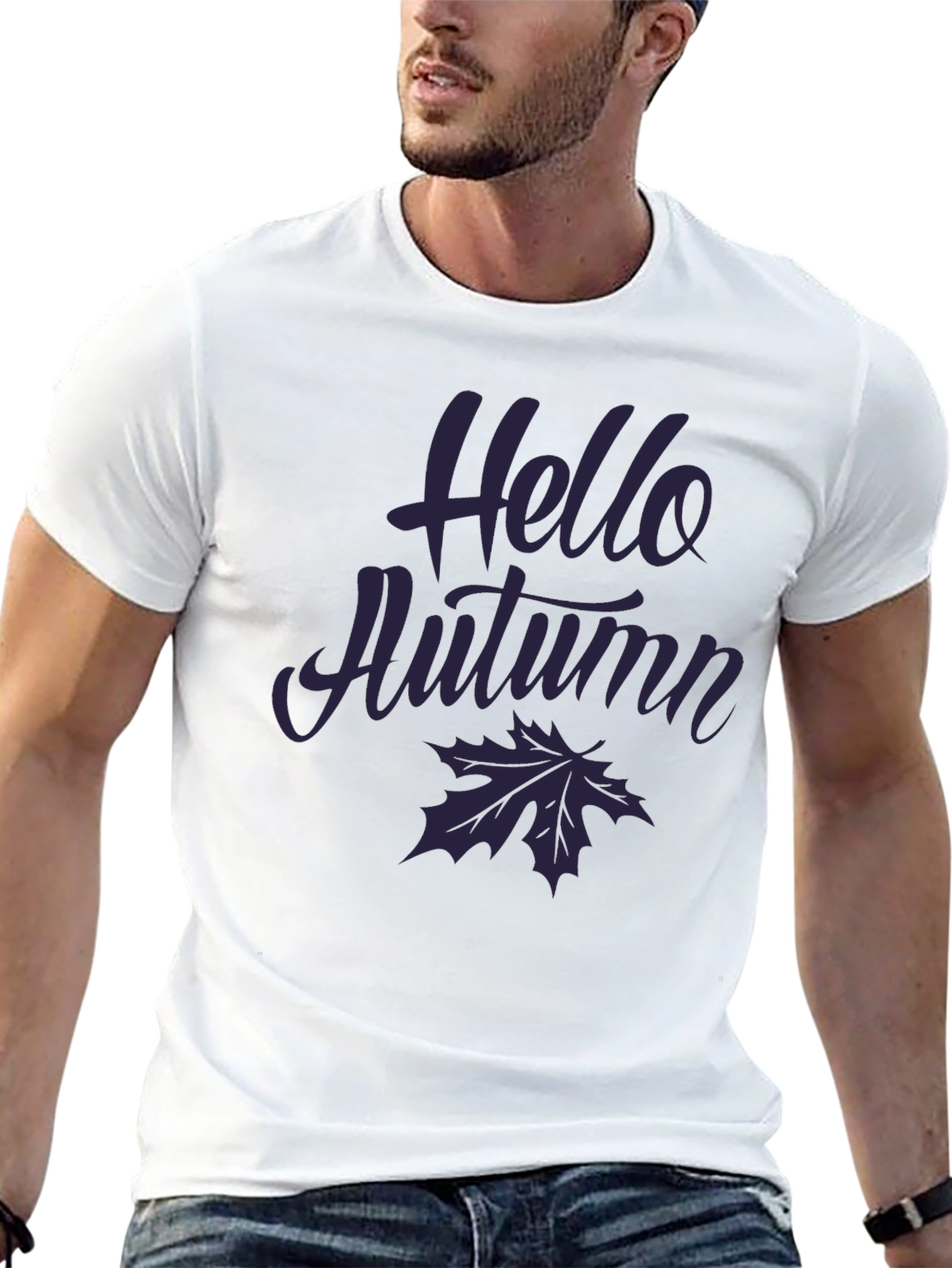 Hello Autumn T-Shirt - Fall Season Graphic Tee