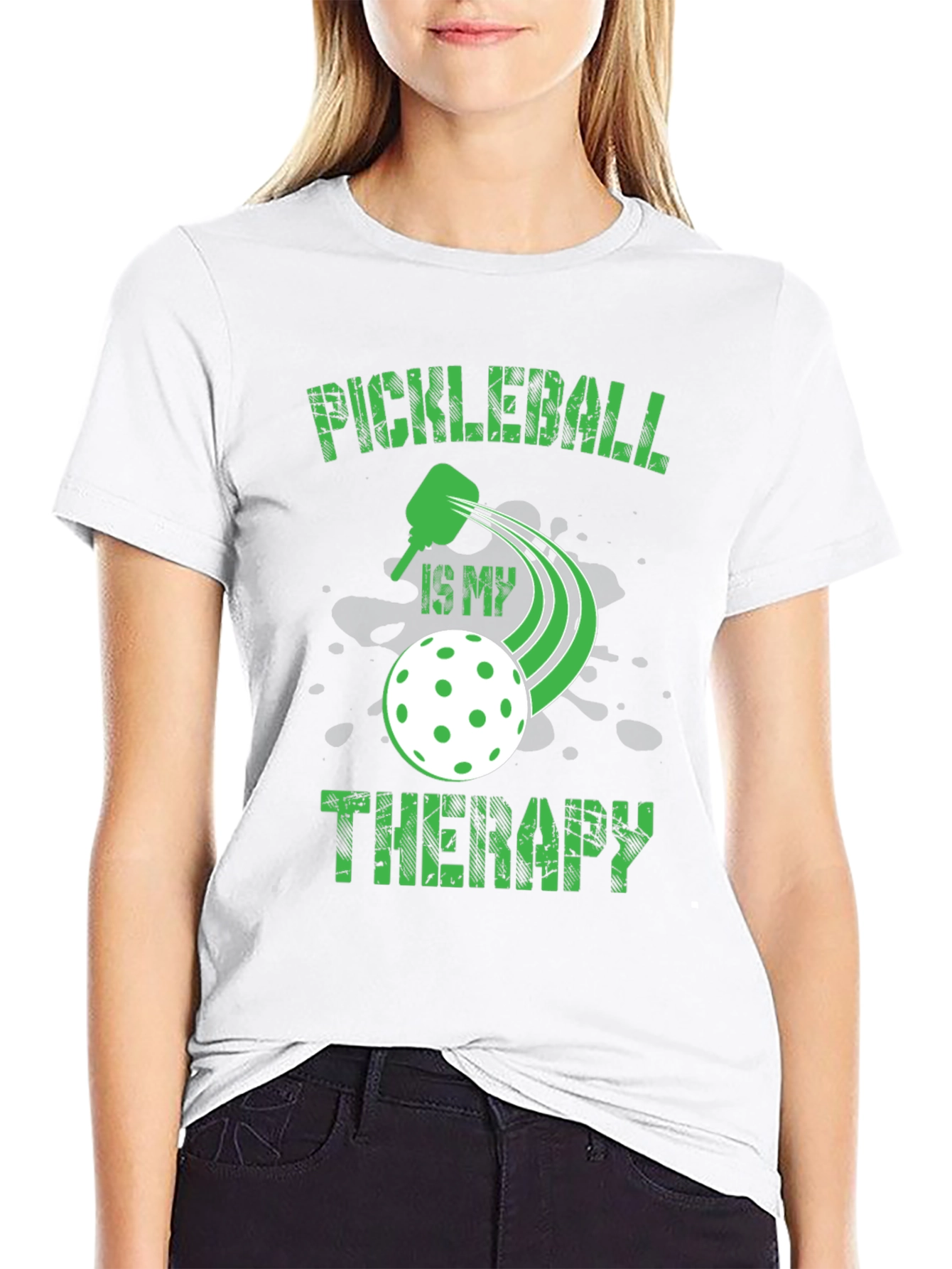 Pickleball Therapy Tee - Sporty Graphic T-Shirt