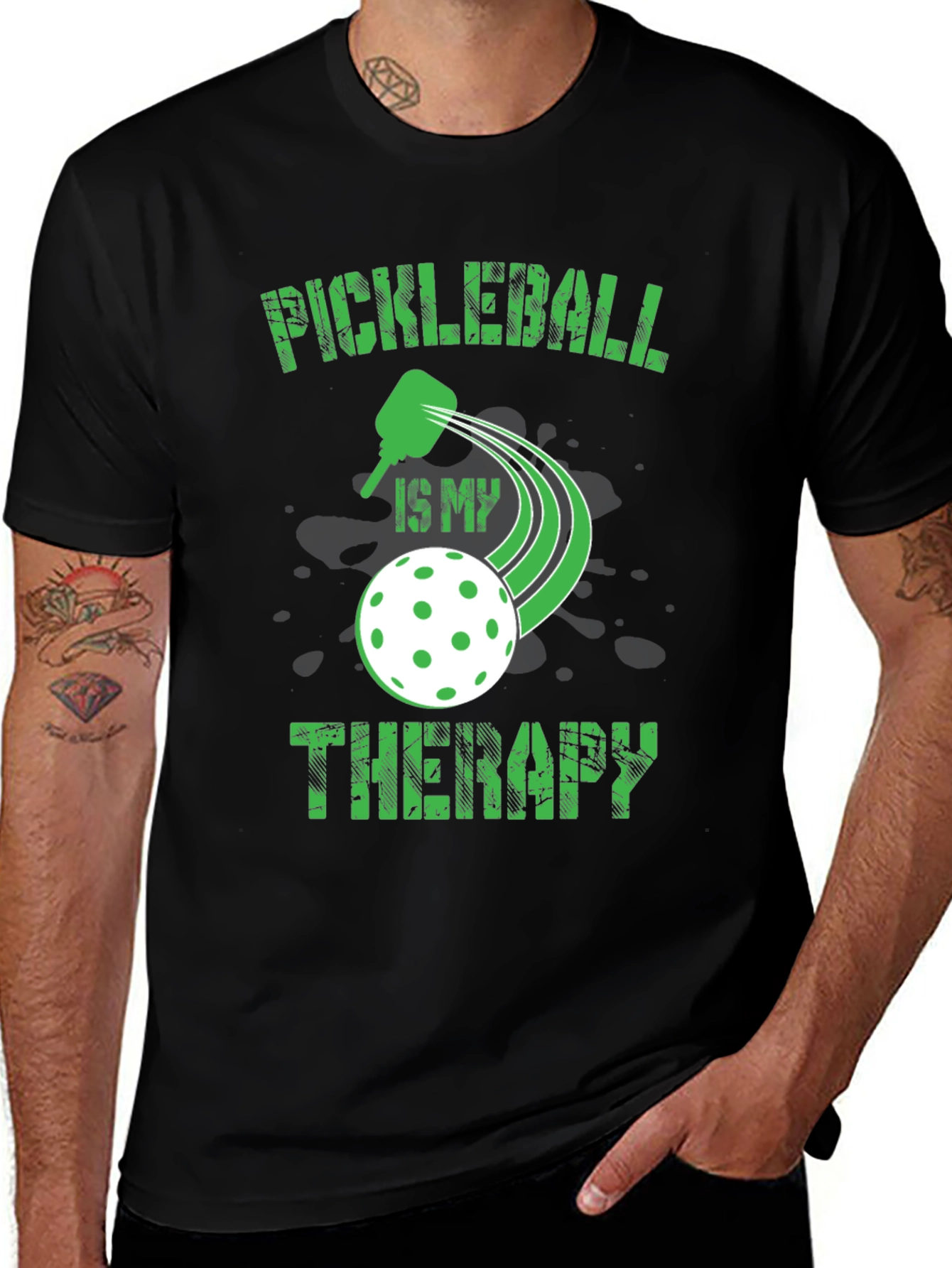 Pickleball Therapy Tee - Sporty Graphic T-Shirt