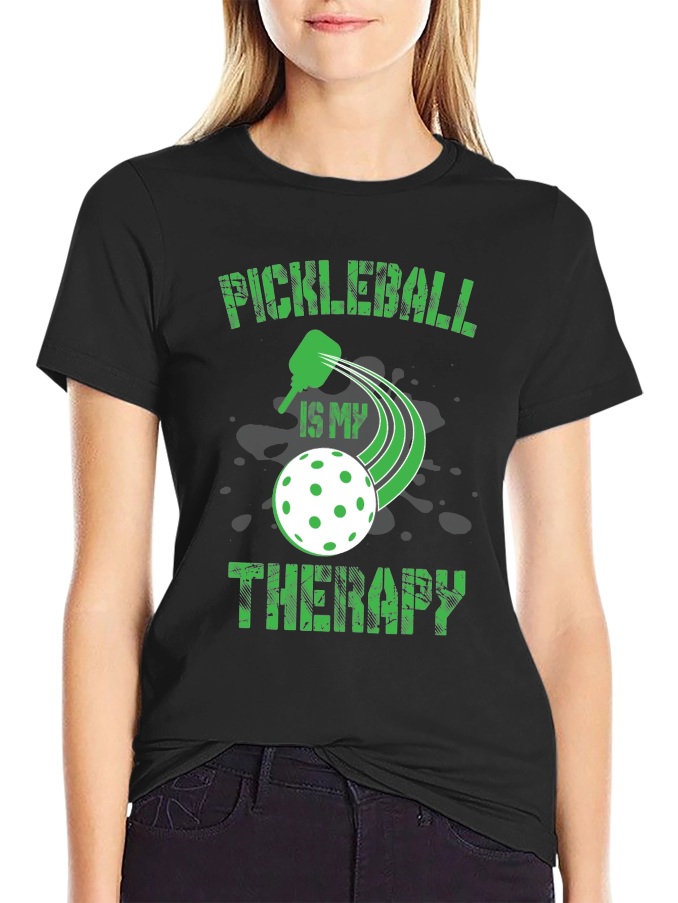Pickleball Therapy Tee - Sporty Graphic T-Shirt