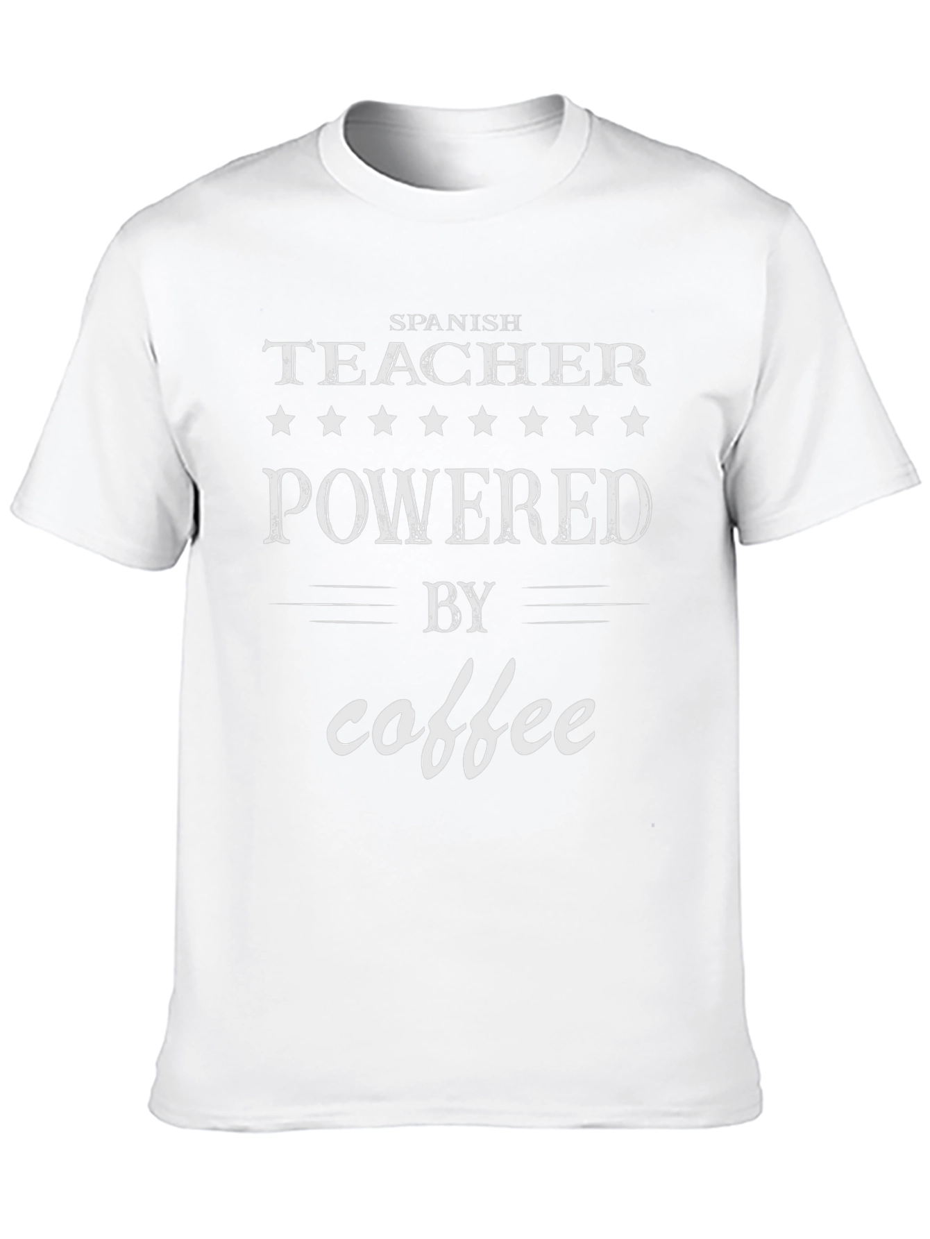Spanish Teacher Powered By Coffee T-Shirt