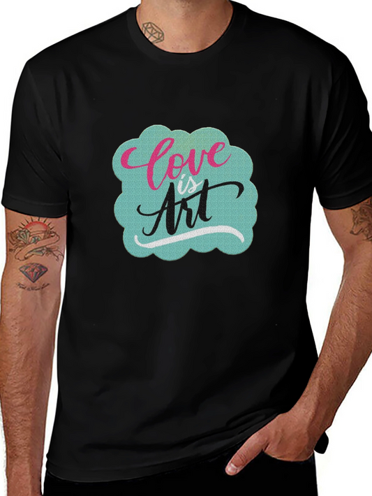 Love is Art Graphic Tee - Soft Cotton Blend