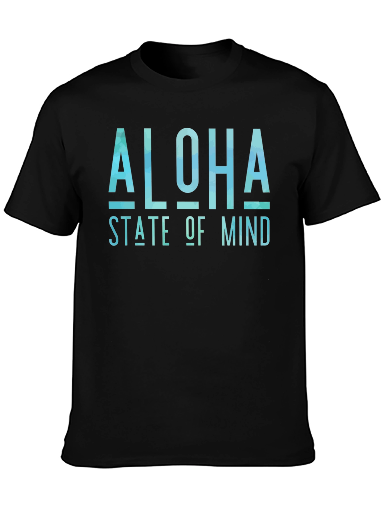 Aloha State of Mind Black Graphic T-Shirt