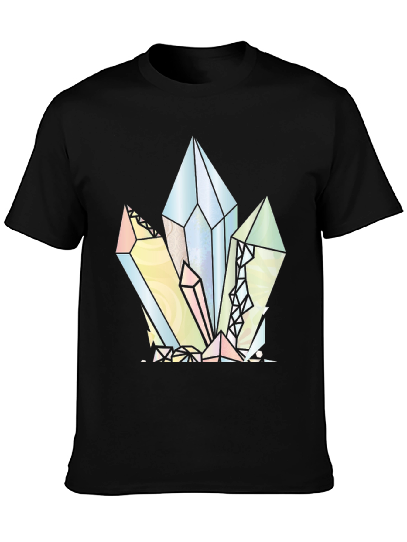 Crystal Cluster Graphic Tee - Black