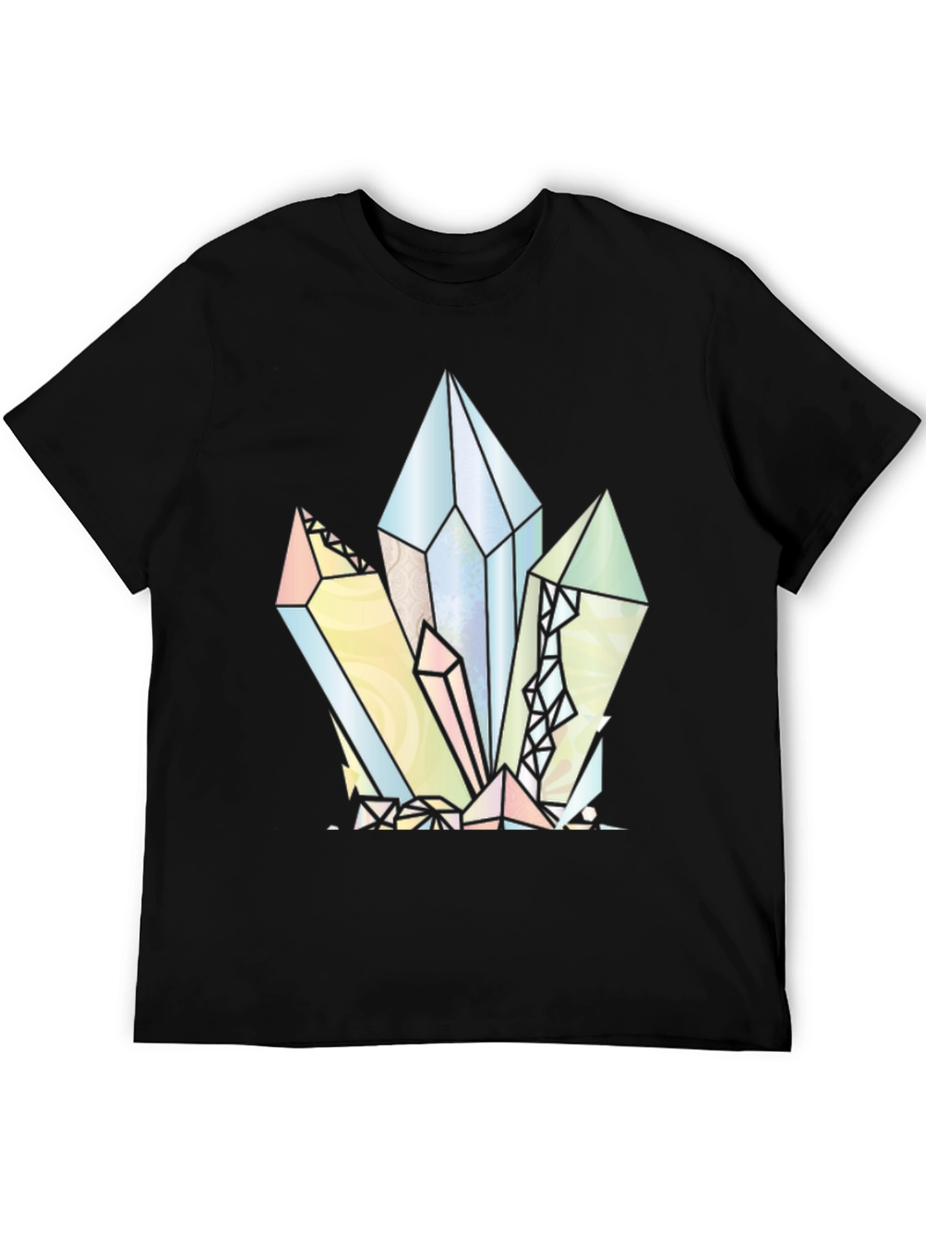 Crystal Cluster Graphic Tee - Black