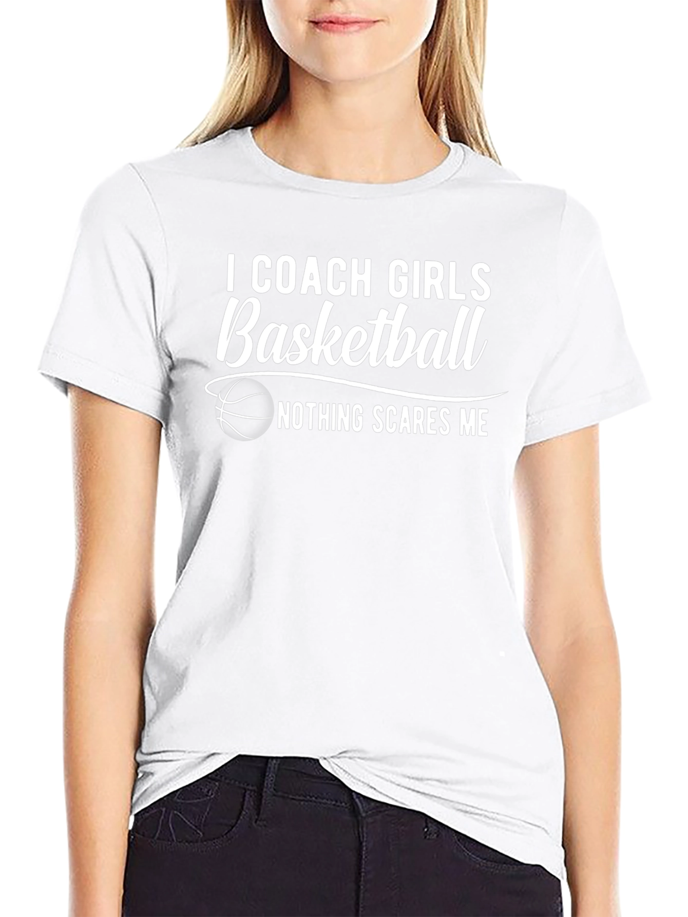 I Coach Girls Basketball T-Shirt - Funny Coach Tee