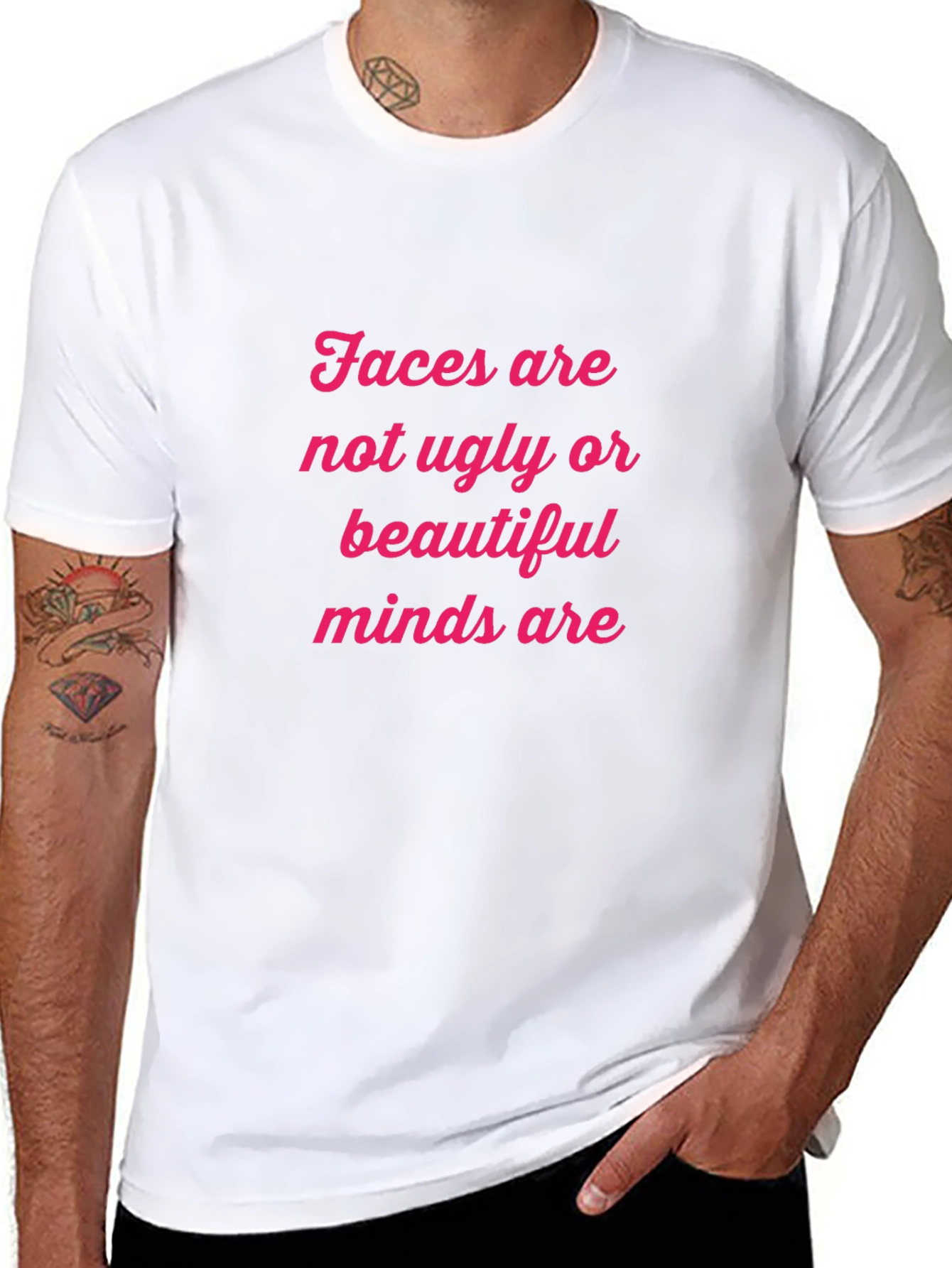 Faces are not ugly T-shirt
