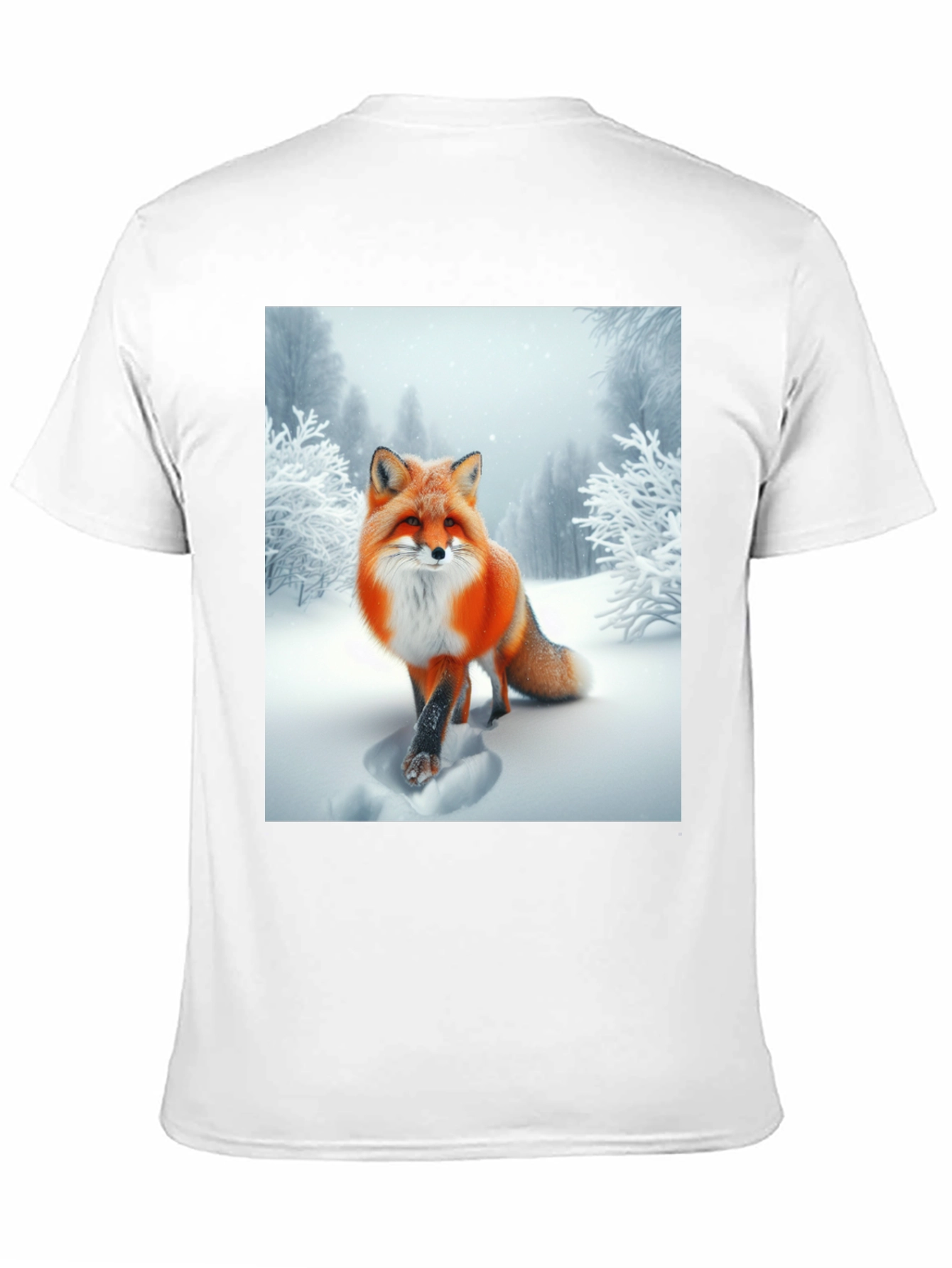 Fox in Snow Graphic Tee - Stylish Unisex T-Shirt
