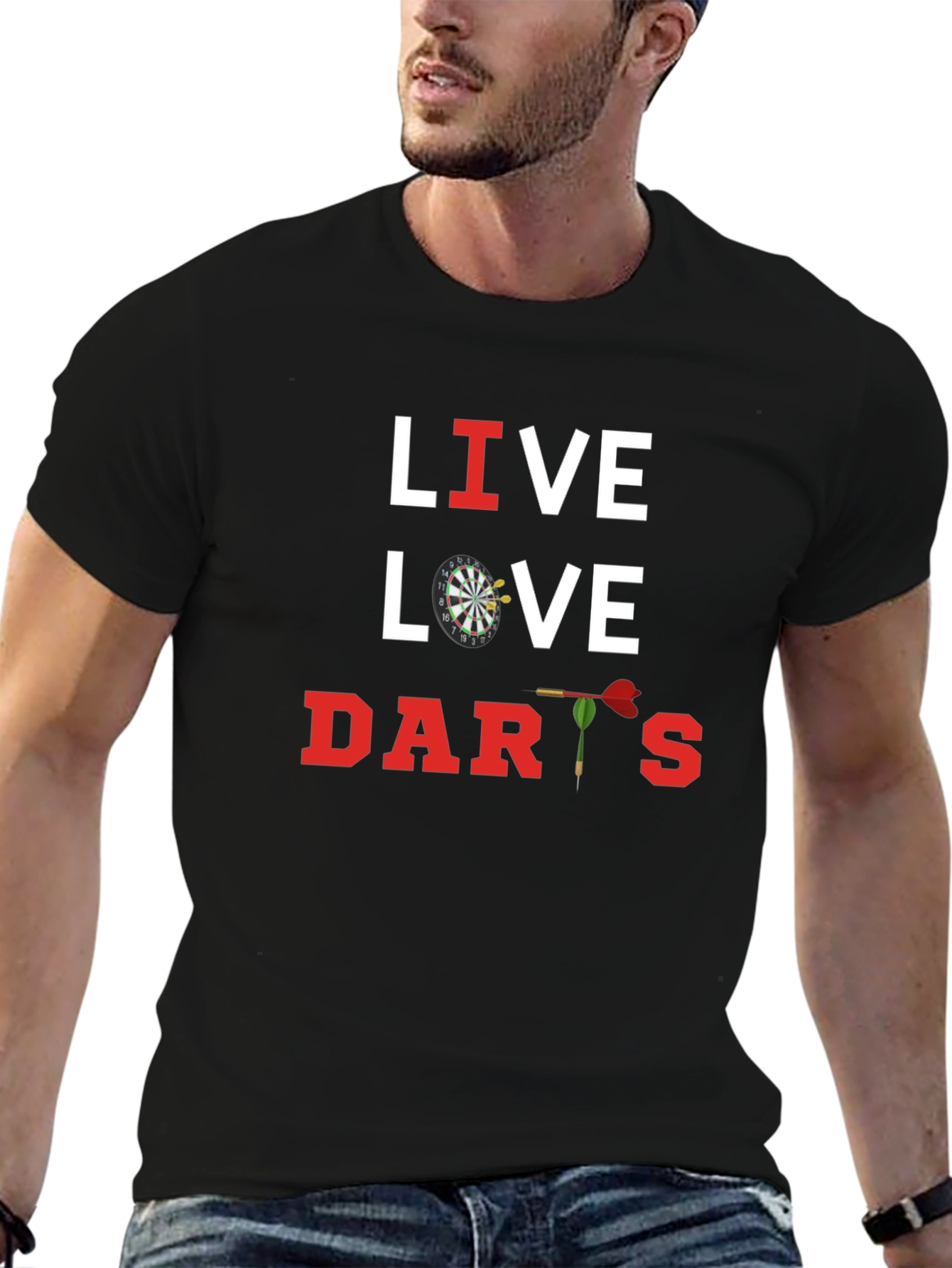 Live Love Darts Graphic T-Shirt - Dart Player Apparel
