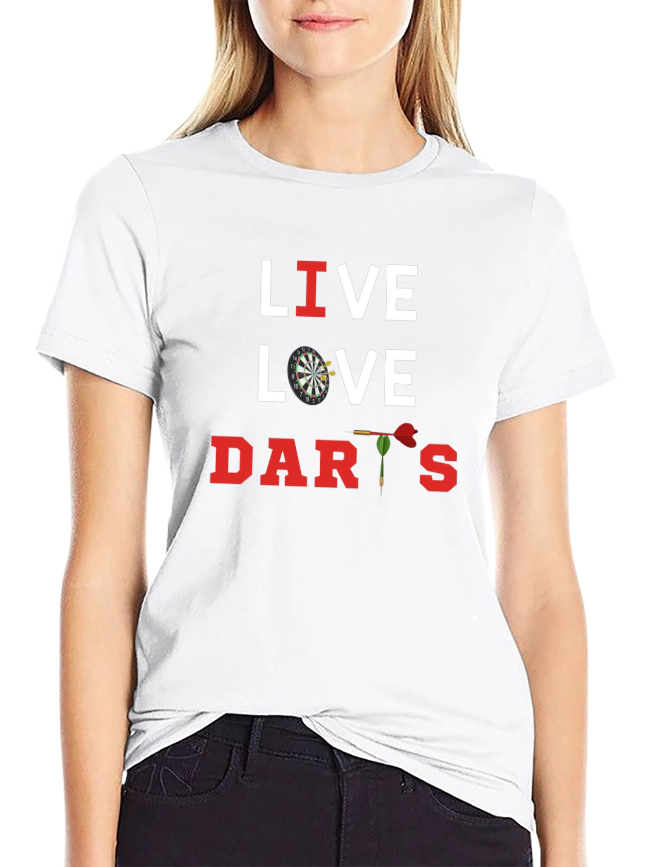 Live Love Darts Graphic T-Shirt - Dart Player Apparel