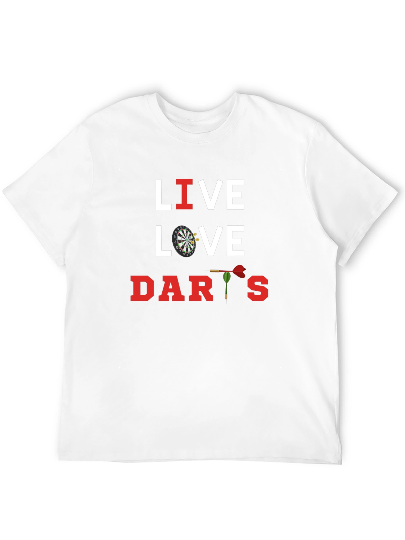 Live Love Darts Graphic T-Shirt - Dart Player Apparel