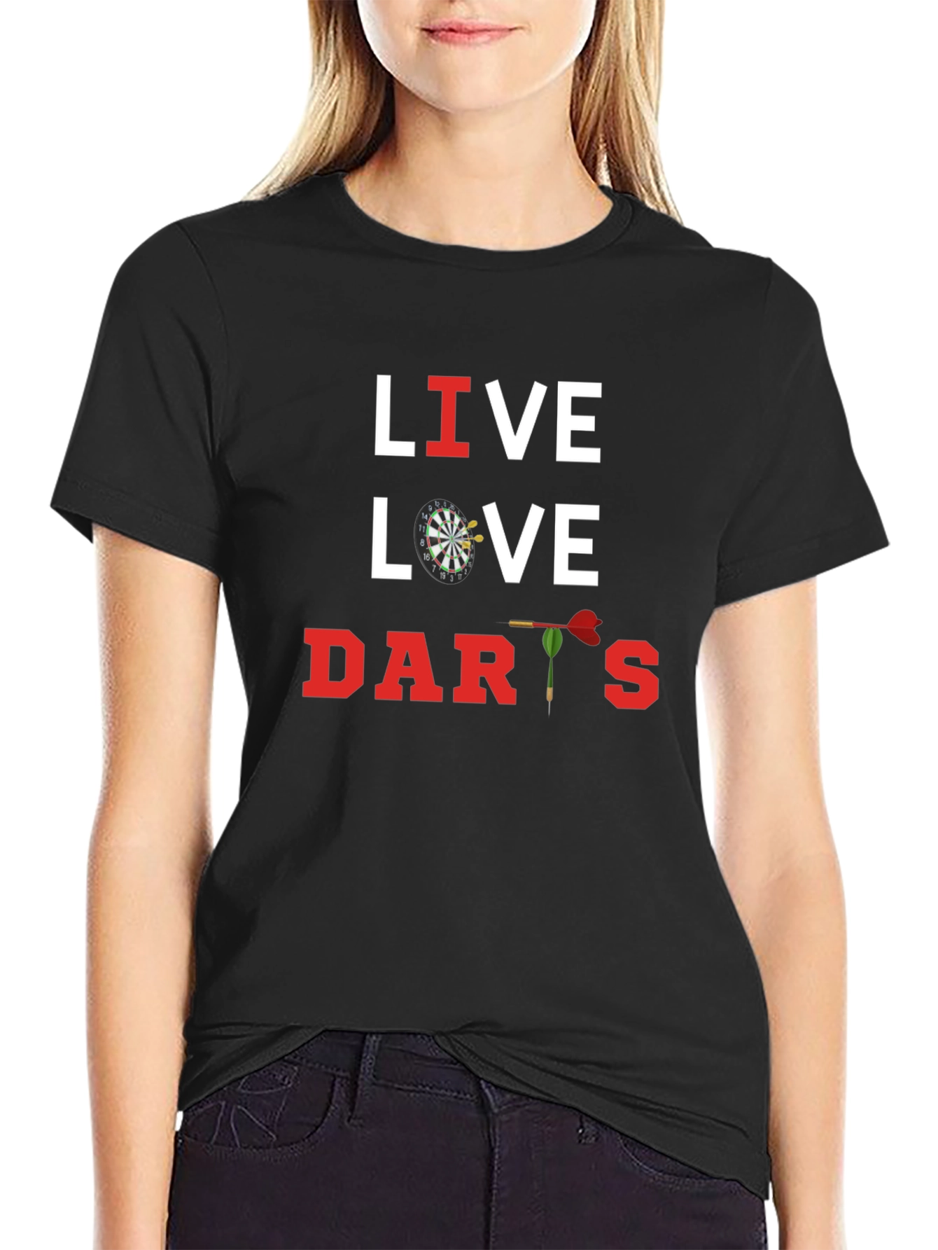 Live Love Darts Graphic T-Shirt - Dart Player Apparel