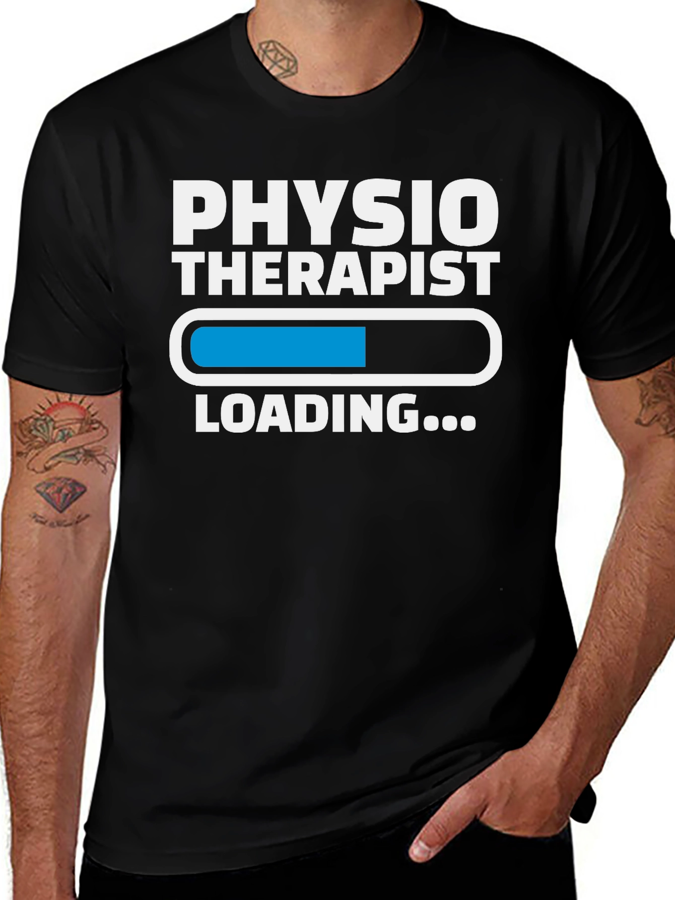 Physio Therapist Loading Graphic T-Shirt