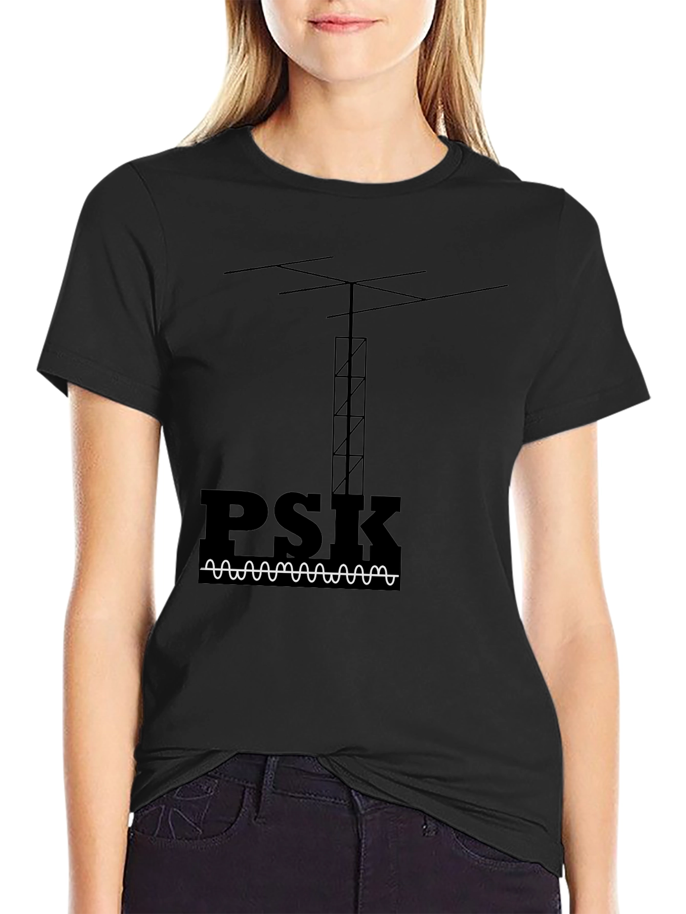 PSK Amateur Radio T-Shirt - Black