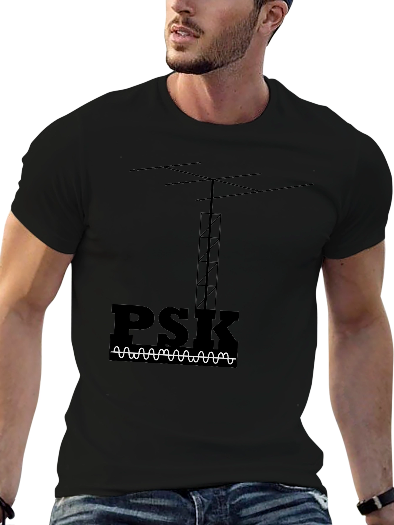PSK Amateur Radio T-Shirt - Black