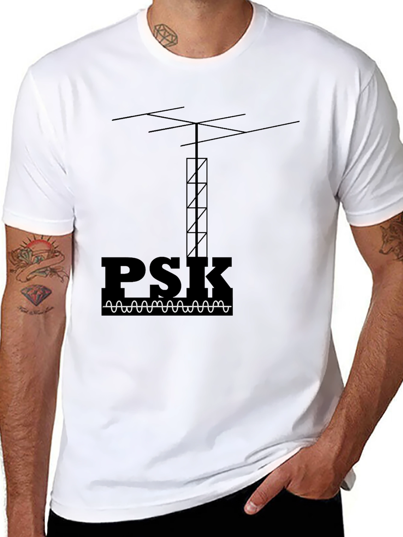 PSK Amateur Radio T-Shirt - Black