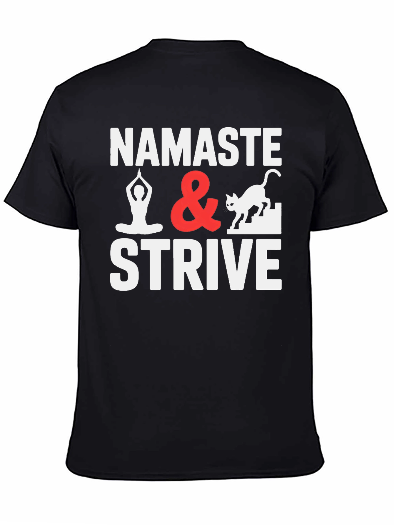 Namaste & Strive Graphic Tee Yoga Lover Shirt