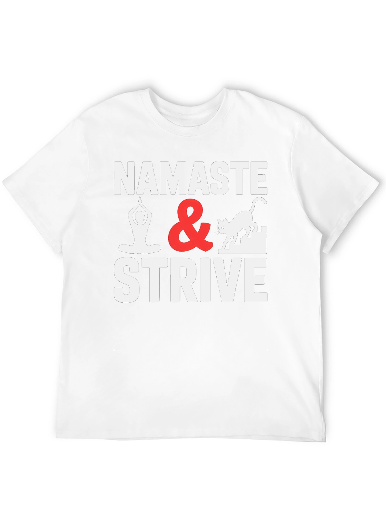 Namaste & Strive Graphic Tee Yoga Lover Shirt