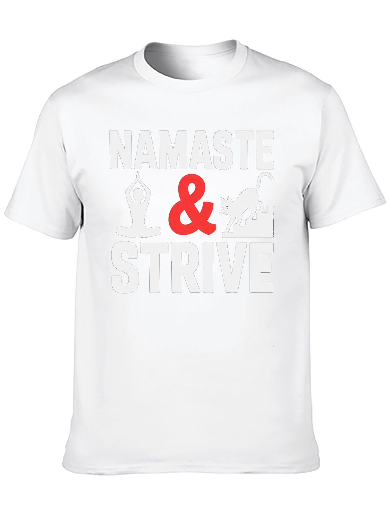 Namaste & Strive Graphic Tee Yoga Lover Shirt