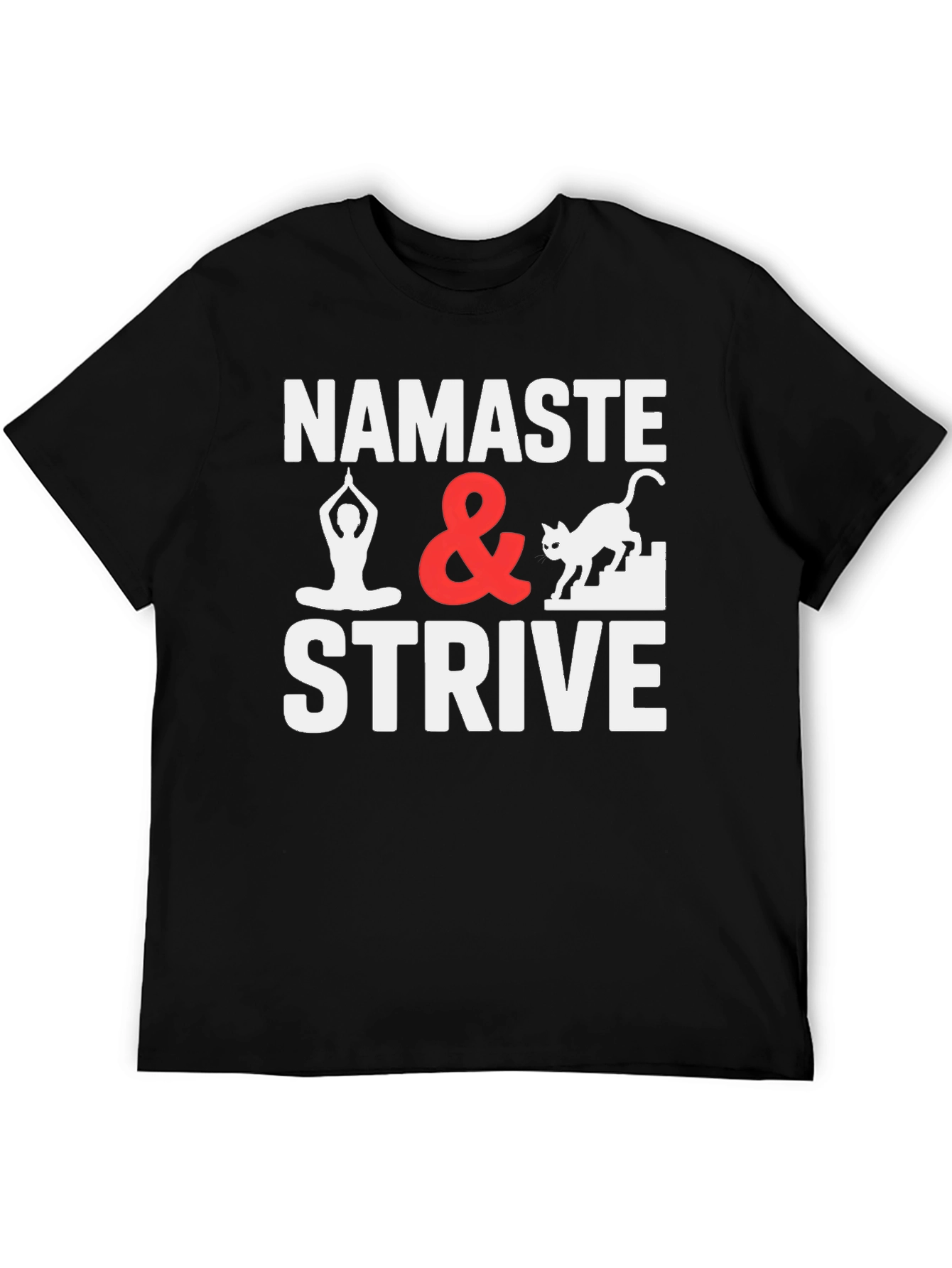 Namaste & Strive Graphic Tee Yoga Lover Shirt