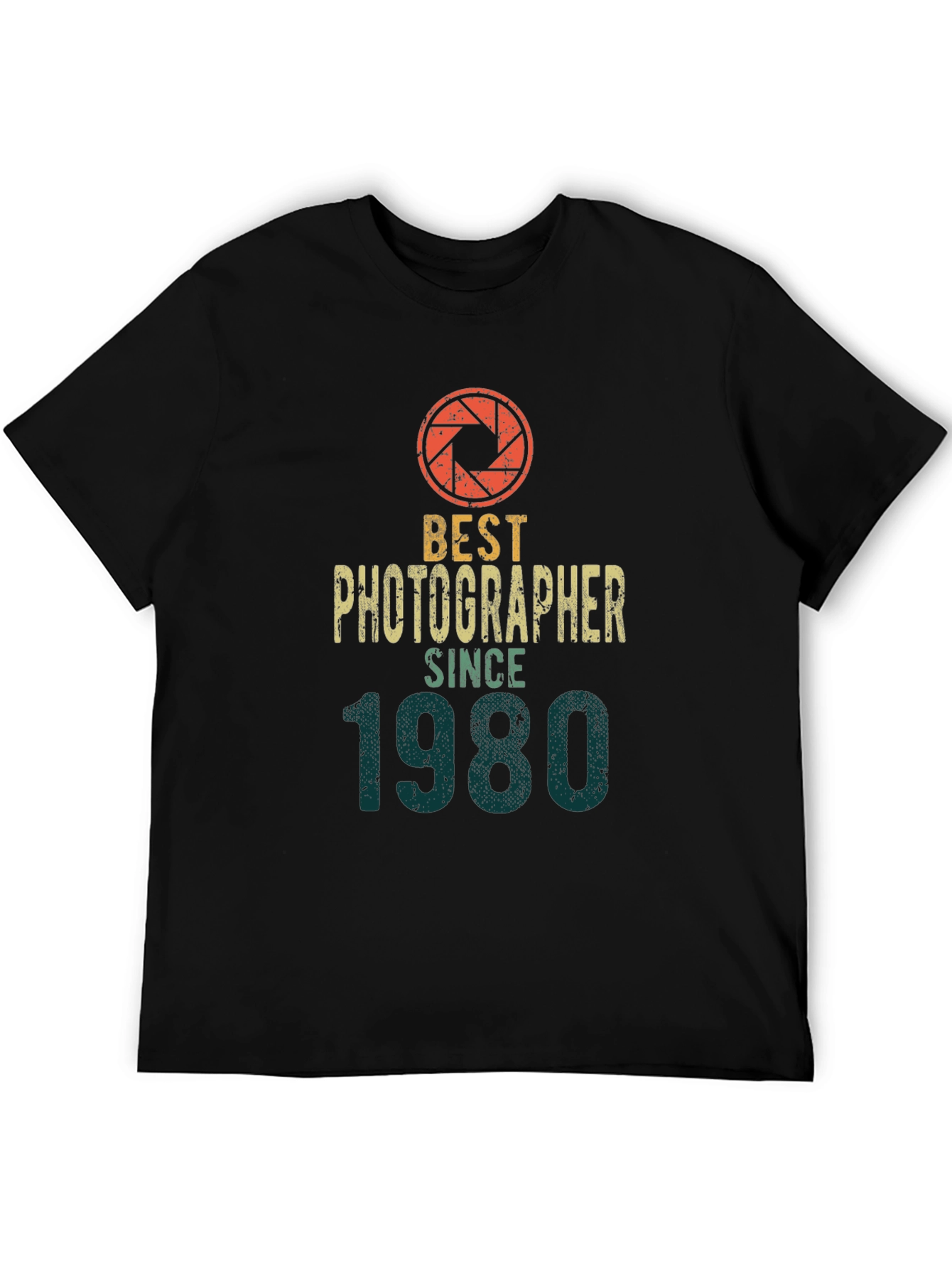 Best Photographer Since 1980 Black Graphic T-Shirt