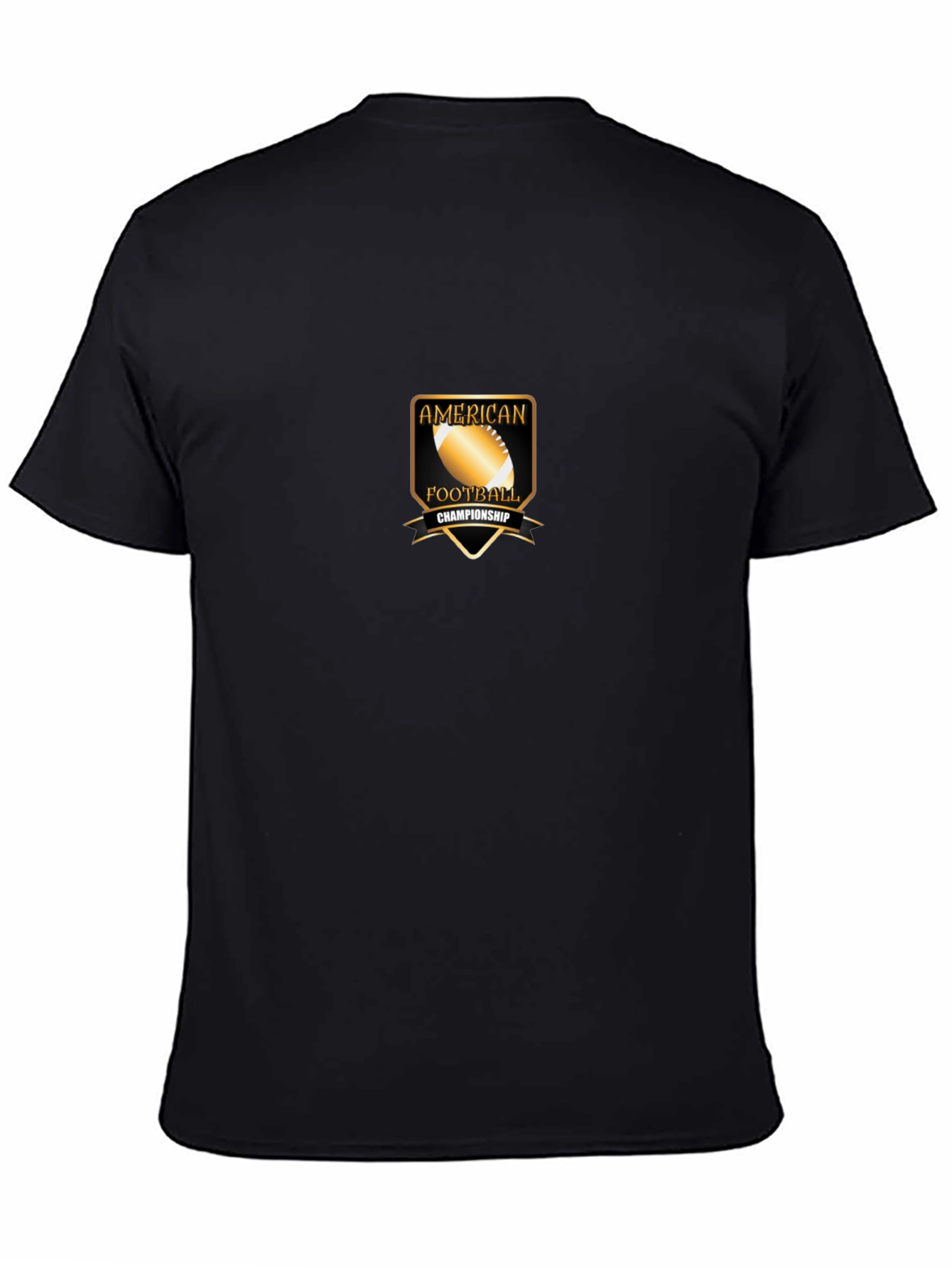 American Football Championship Black T-Shirt