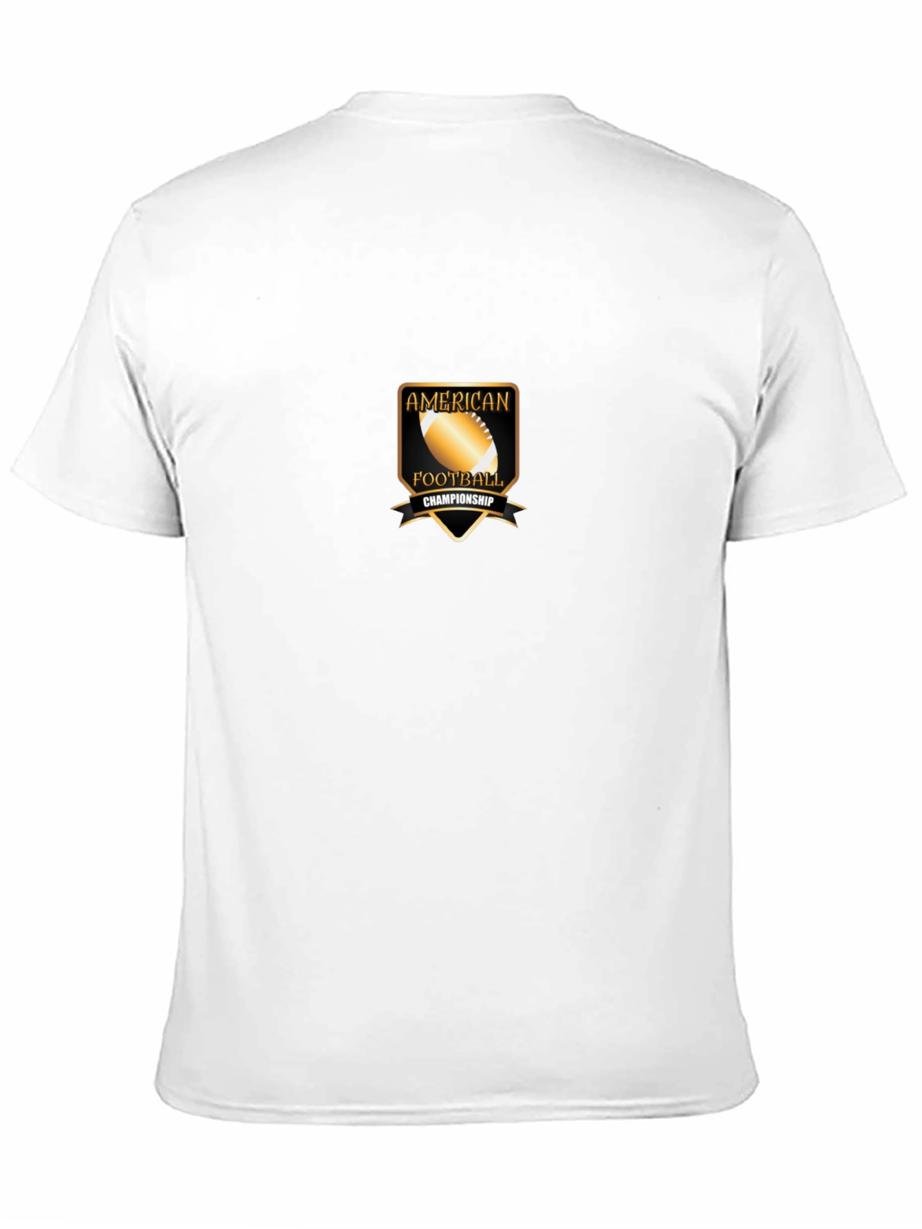 American Football Championship Black T-Shirt