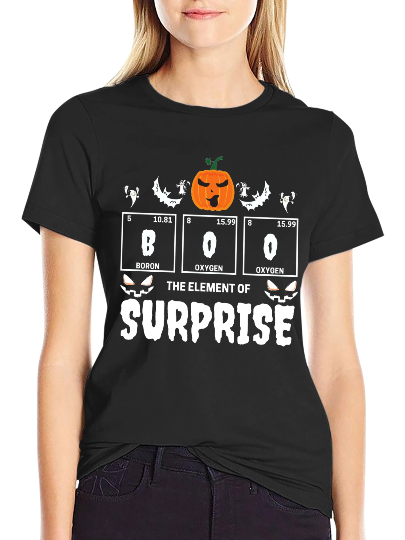 Boo Element of Surprise Halloween T-Shirt