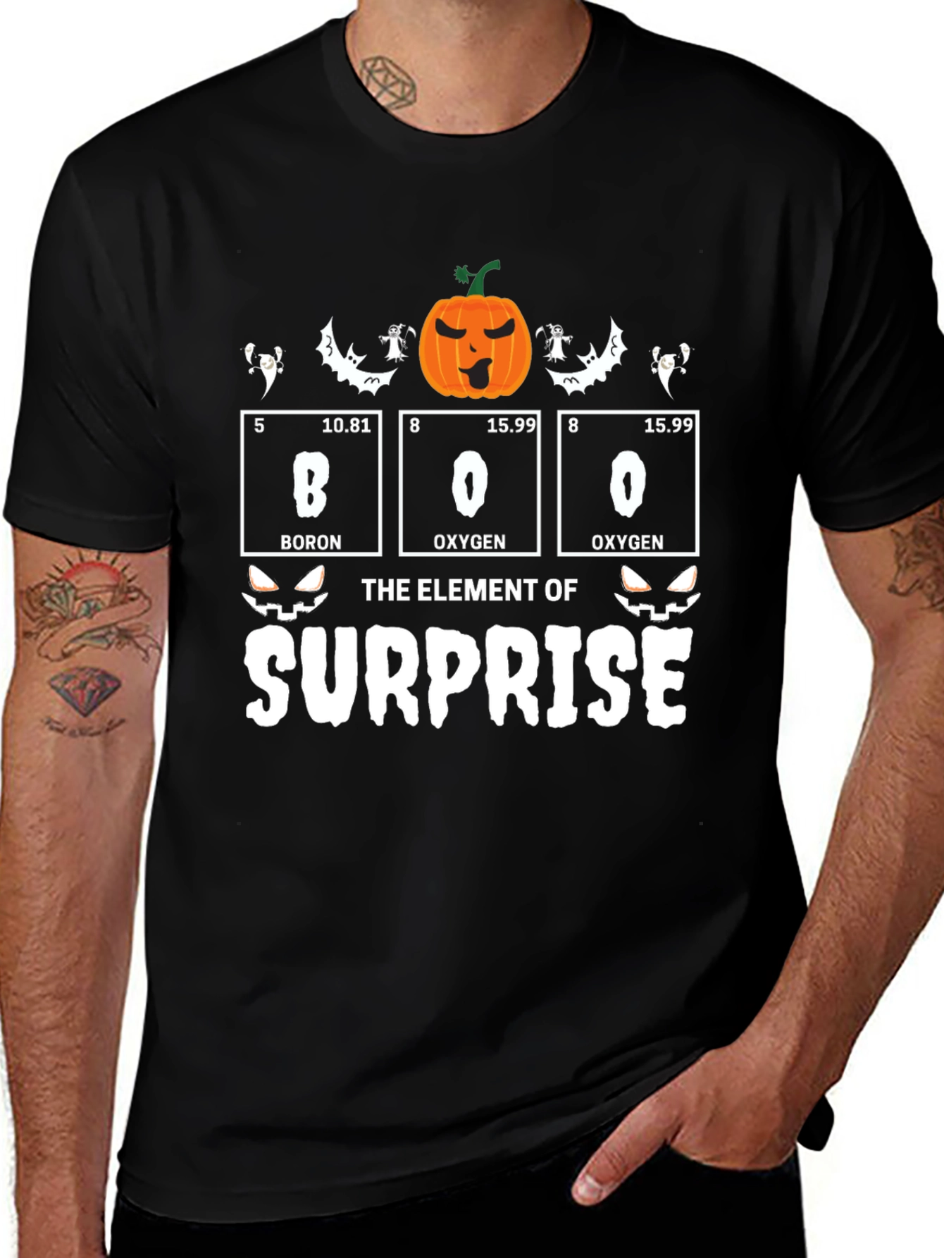 Boo Element of Surprise Halloween T-Shirt