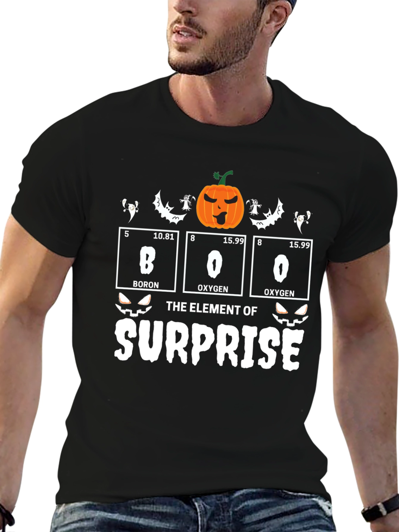 Boo Element of Surprise Halloween T-Shirt