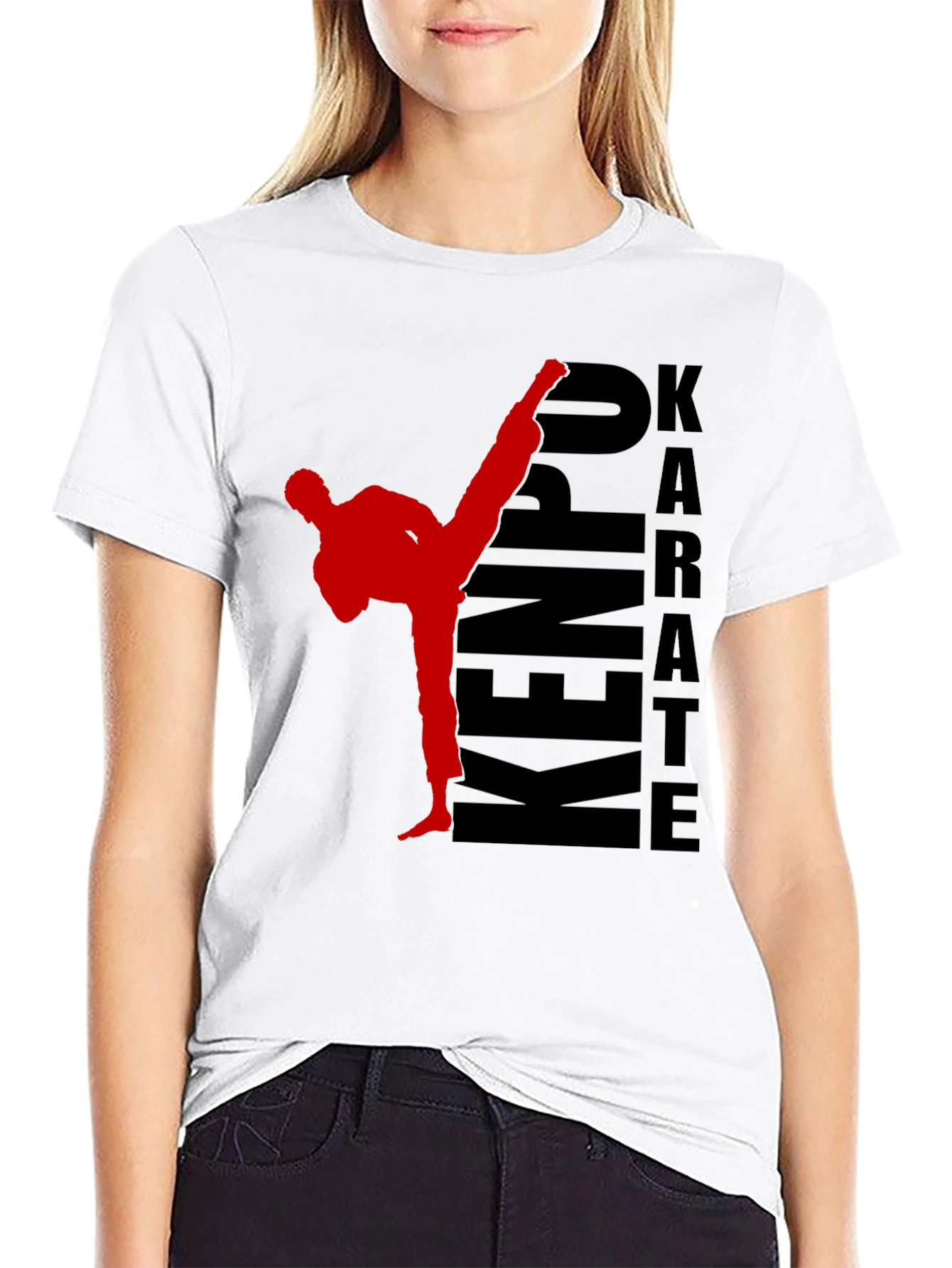 Kenpo Karate T-Shirt - Martial Arts Kick Tee