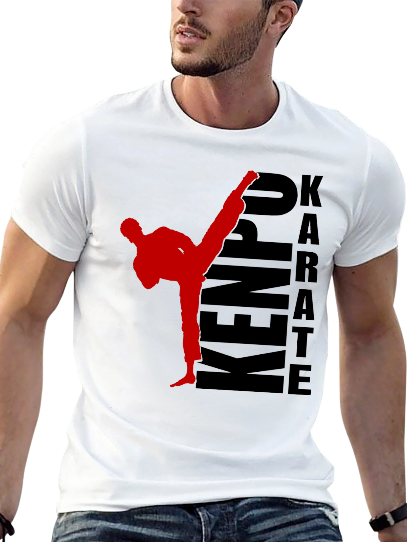 Kenpo Karate T-Shirt - Martial Arts Kick Tee