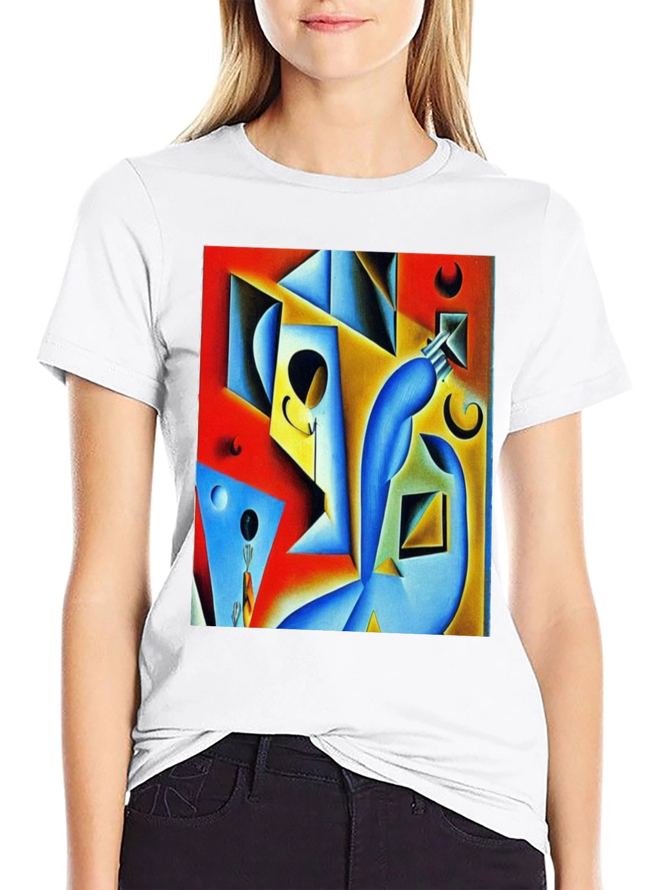 Abstract Art Graphic Tee - Modern Design T-Shirt
