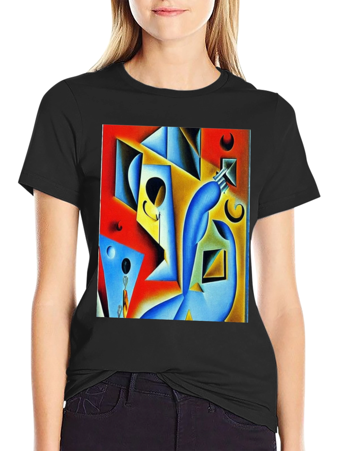 Abstract Art Graphic Tee - Modern Design T-Shirt