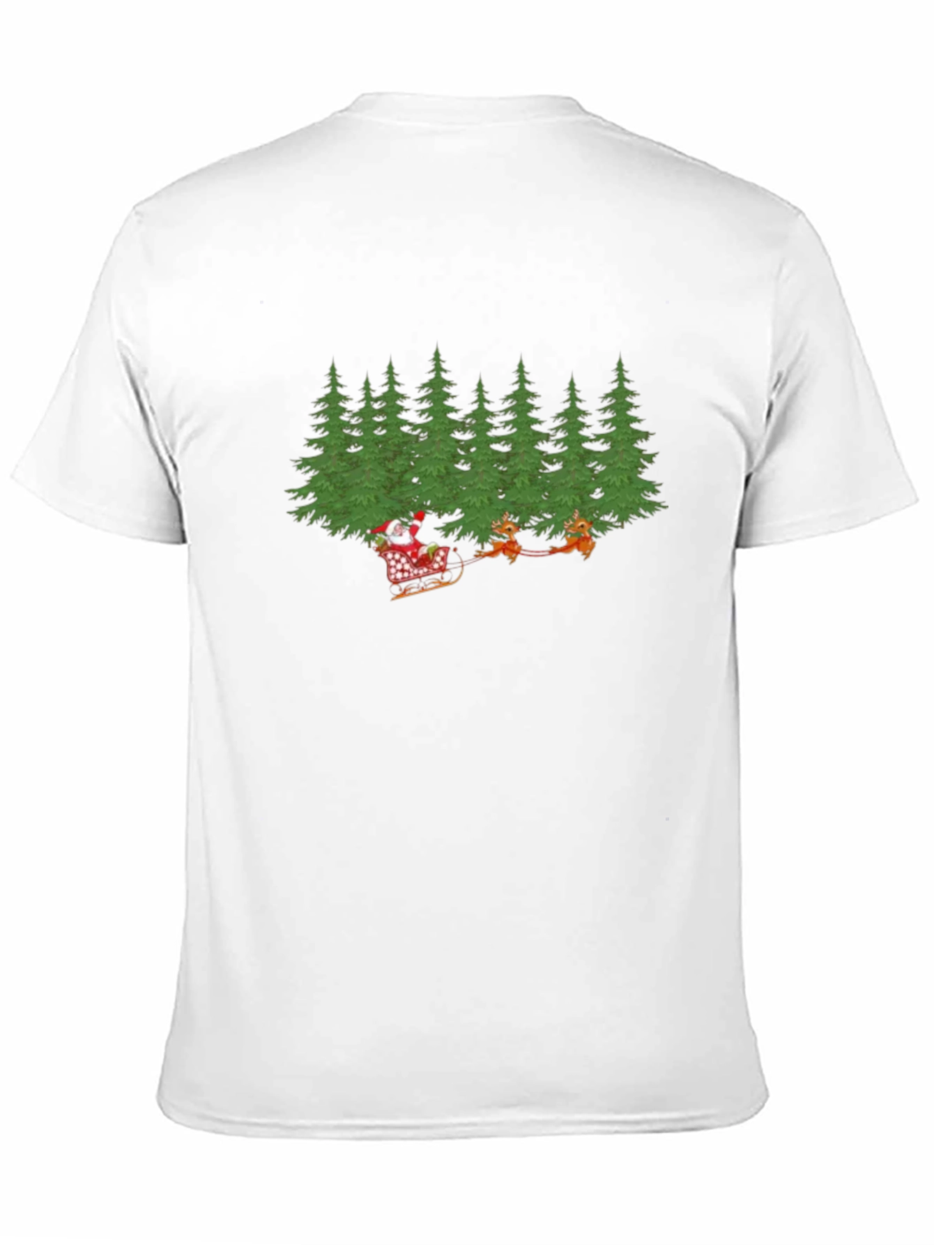 Festive Christmas T-Shirt: Santa in Sleigh Design