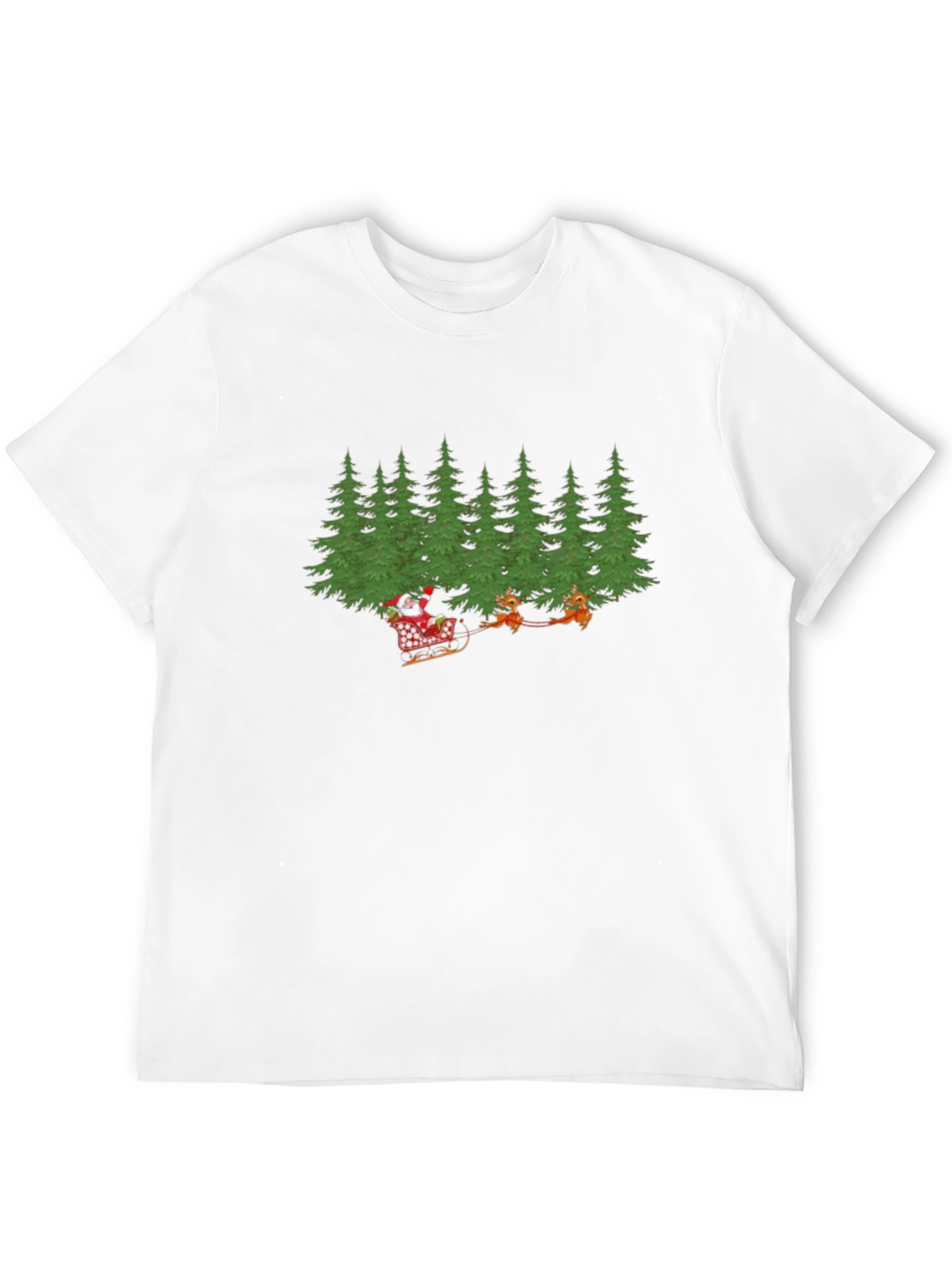 Festive Christmas T-Shirt: Santa in Sleigh Design