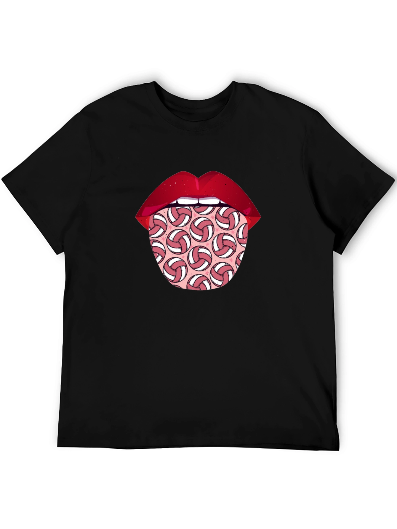 Volleyball Tongue Graphic Tee