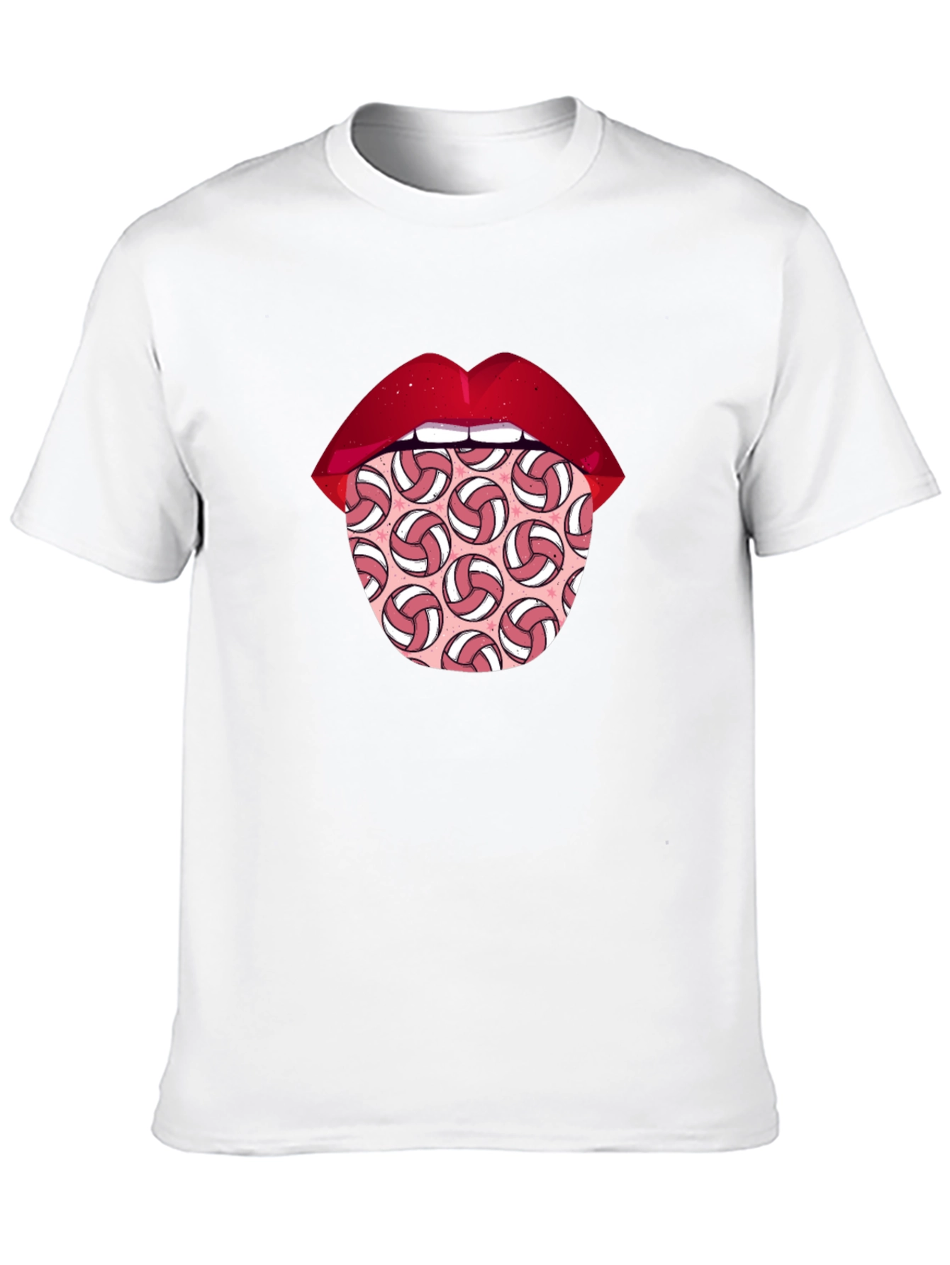 Volleyball Tongue Graphic Tee