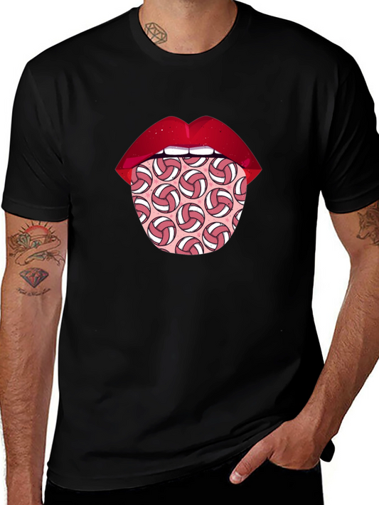 Volleyball Tongue Graphic Tee