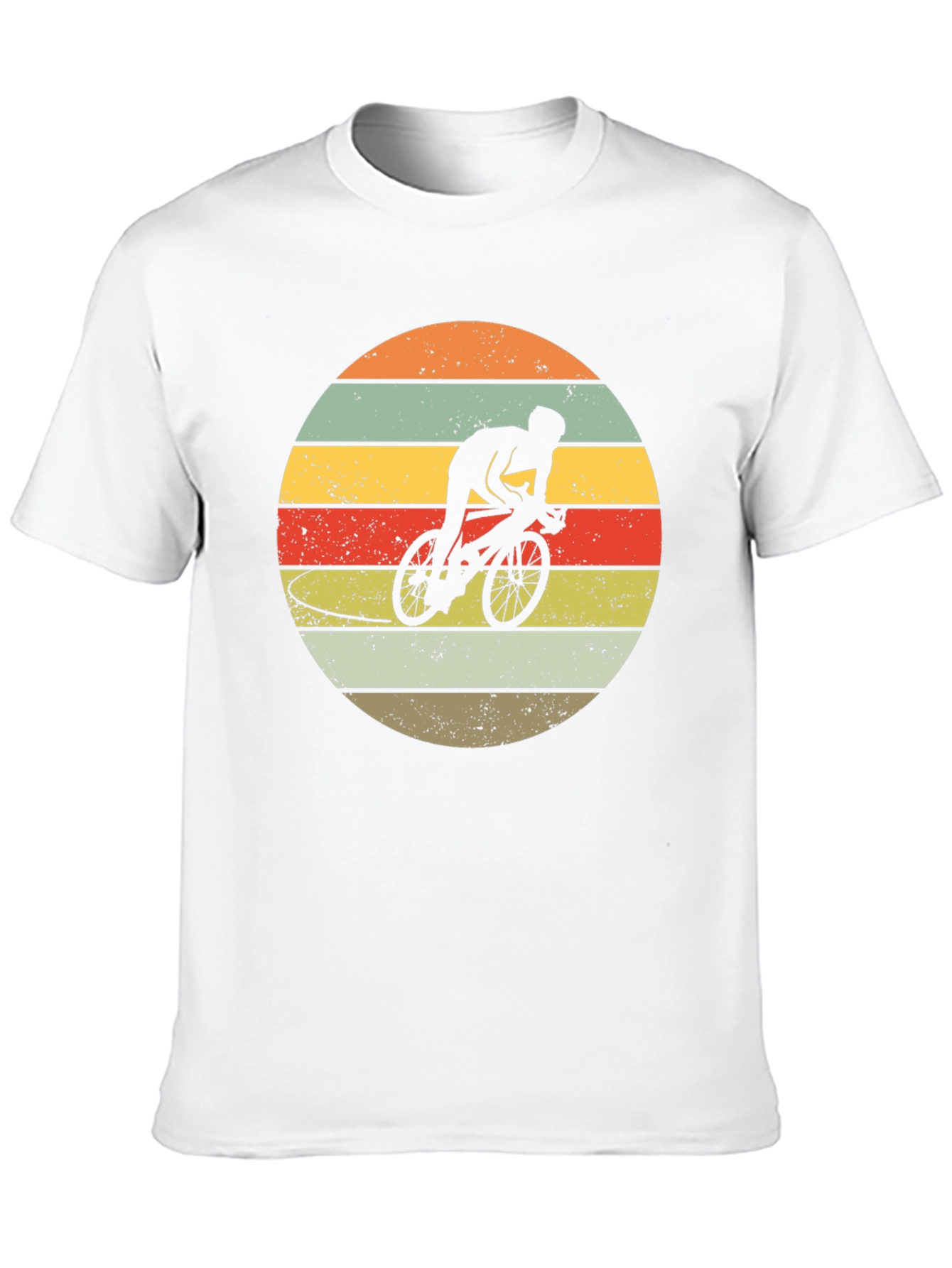 Retro Cyclist Sunset Graphic Tee