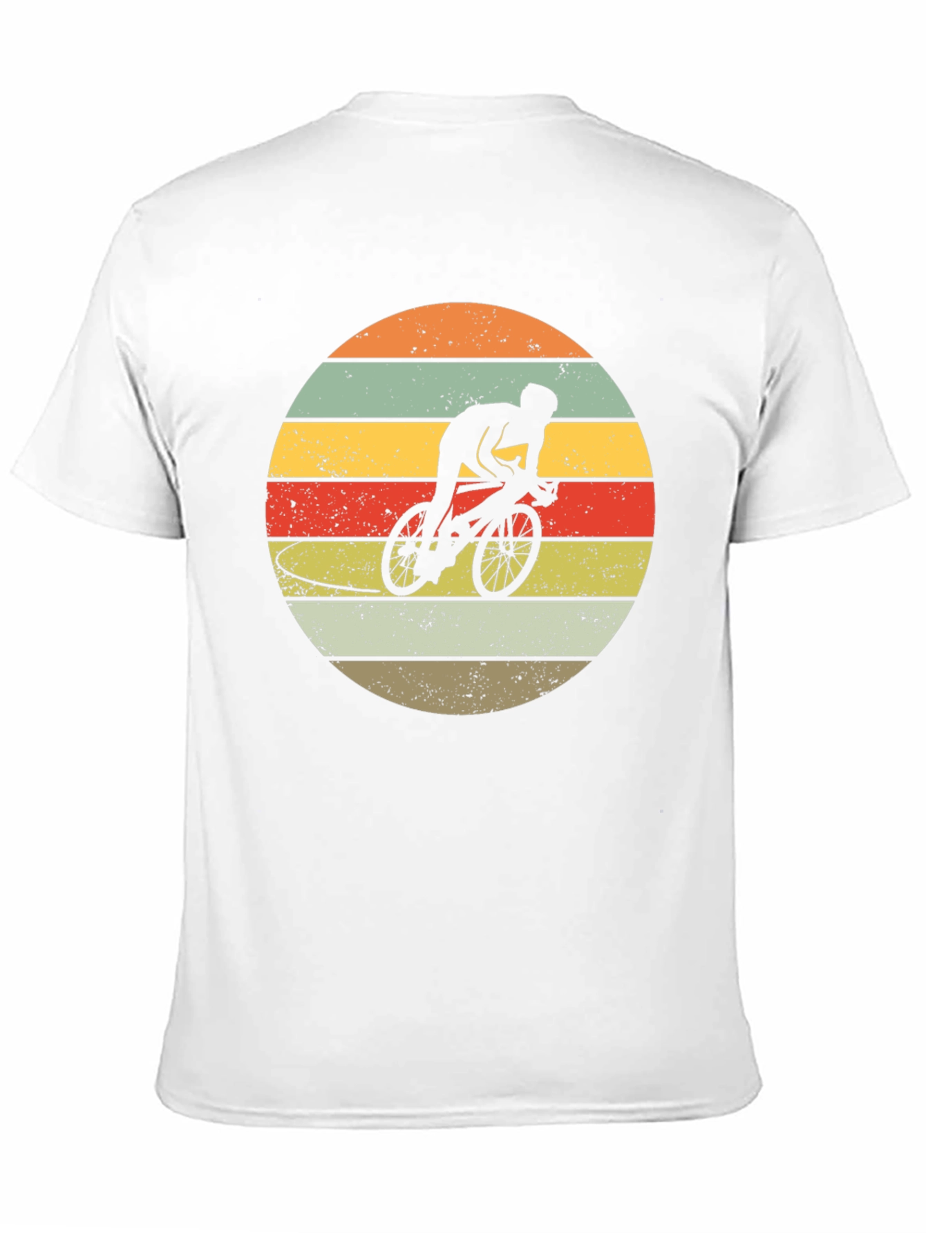 Retro Cyclist Sunset Graphic Tee