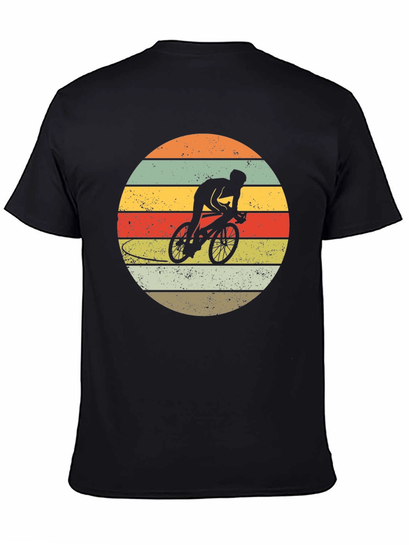 Retro Cyclist Sunset Graphic Tee